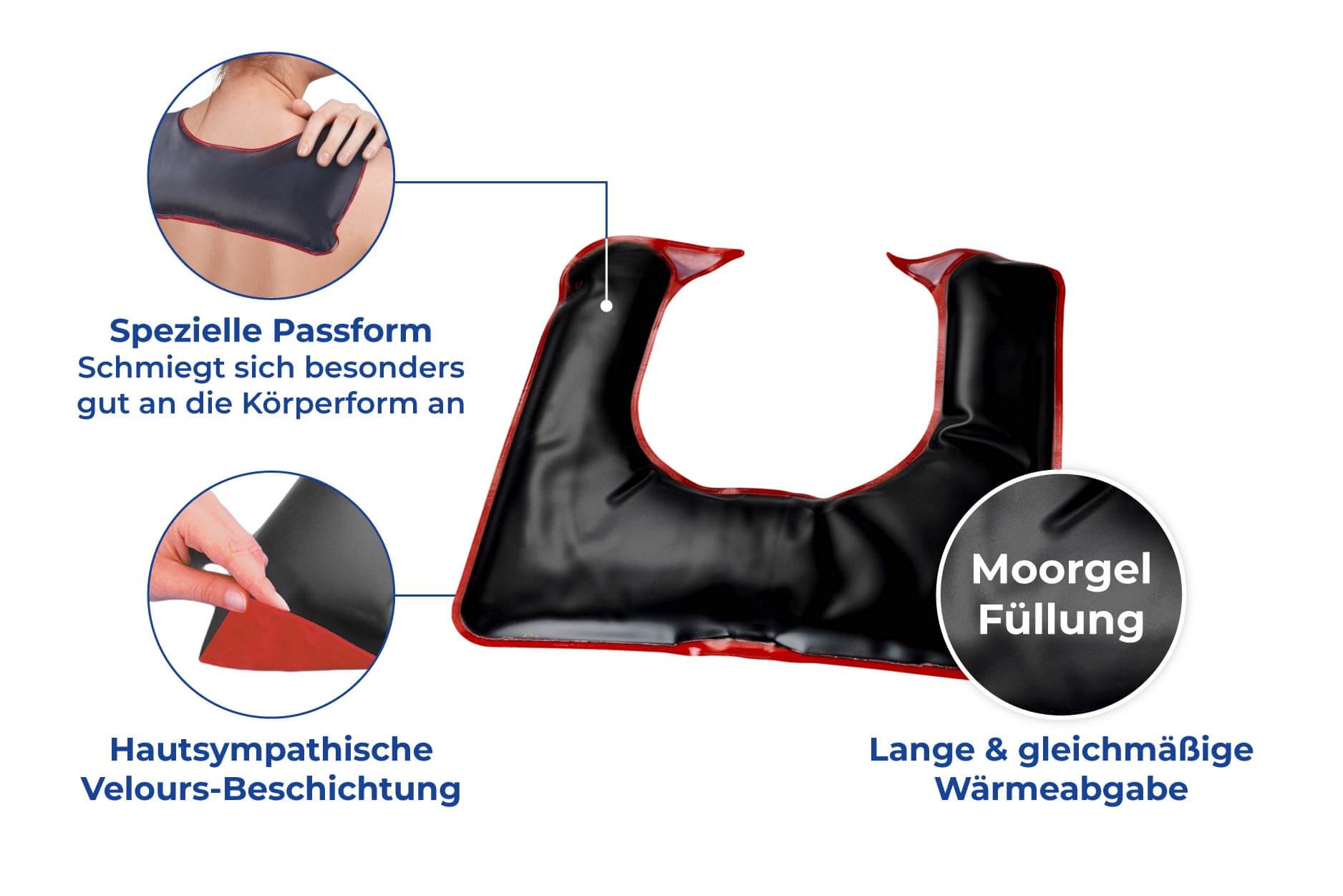 Moor Nackenkissen, mikrowellengeeignet Moor Nackenkissen, mikrowellengeeignet