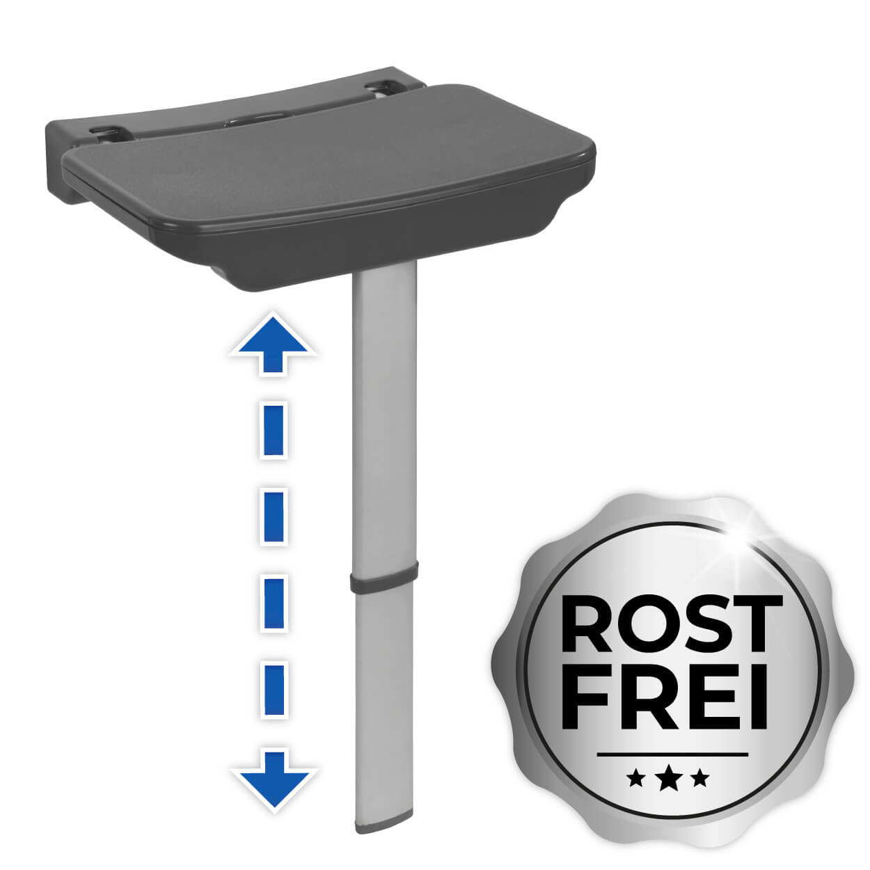 Duschklappsitz Secura Premium, 120 kg Tragkraft Duschklappsitz Secura Premium, 120 kg Tragkraft