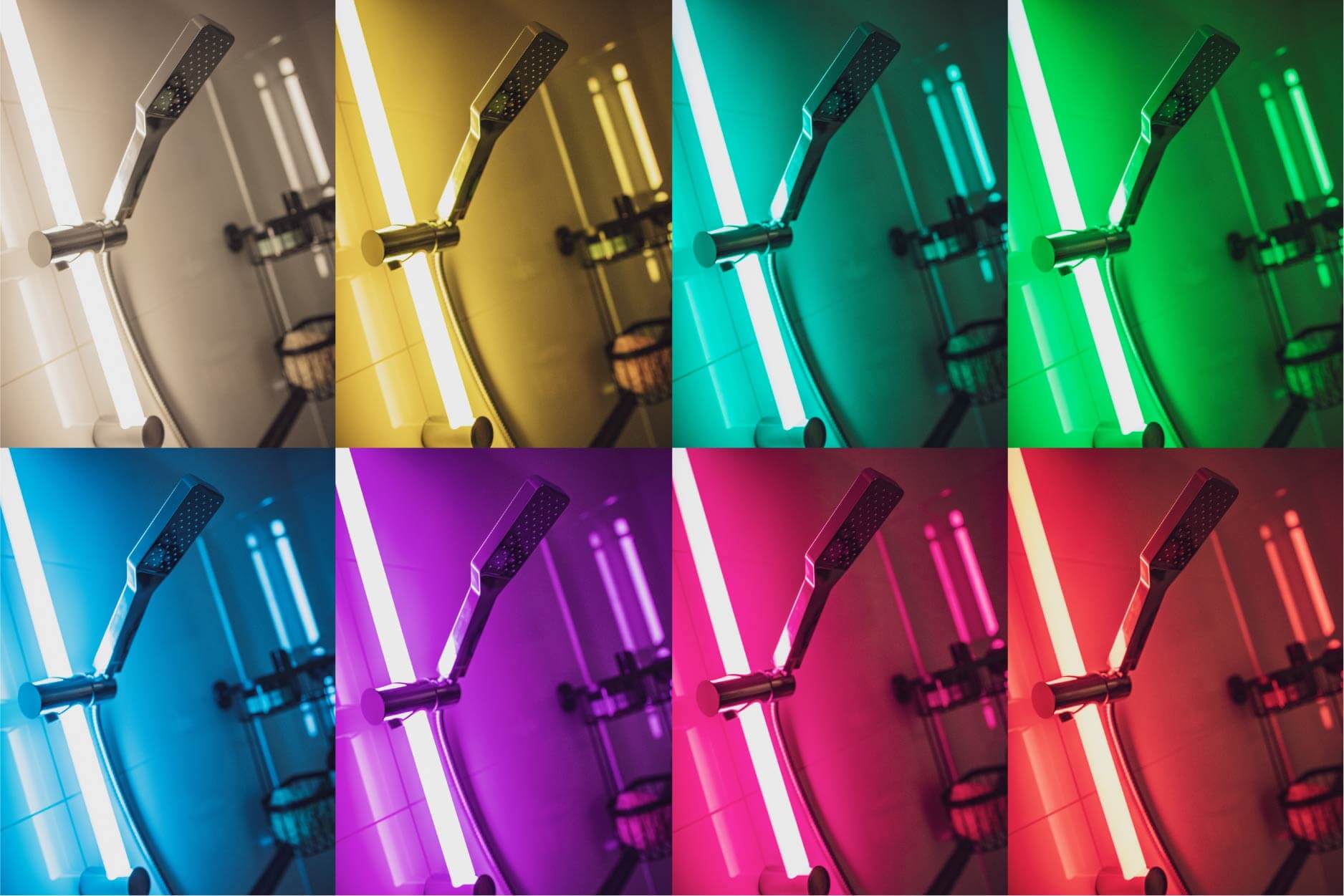 LED Duschstange 94 cm RGB-Farbwechsel & Warmweiß