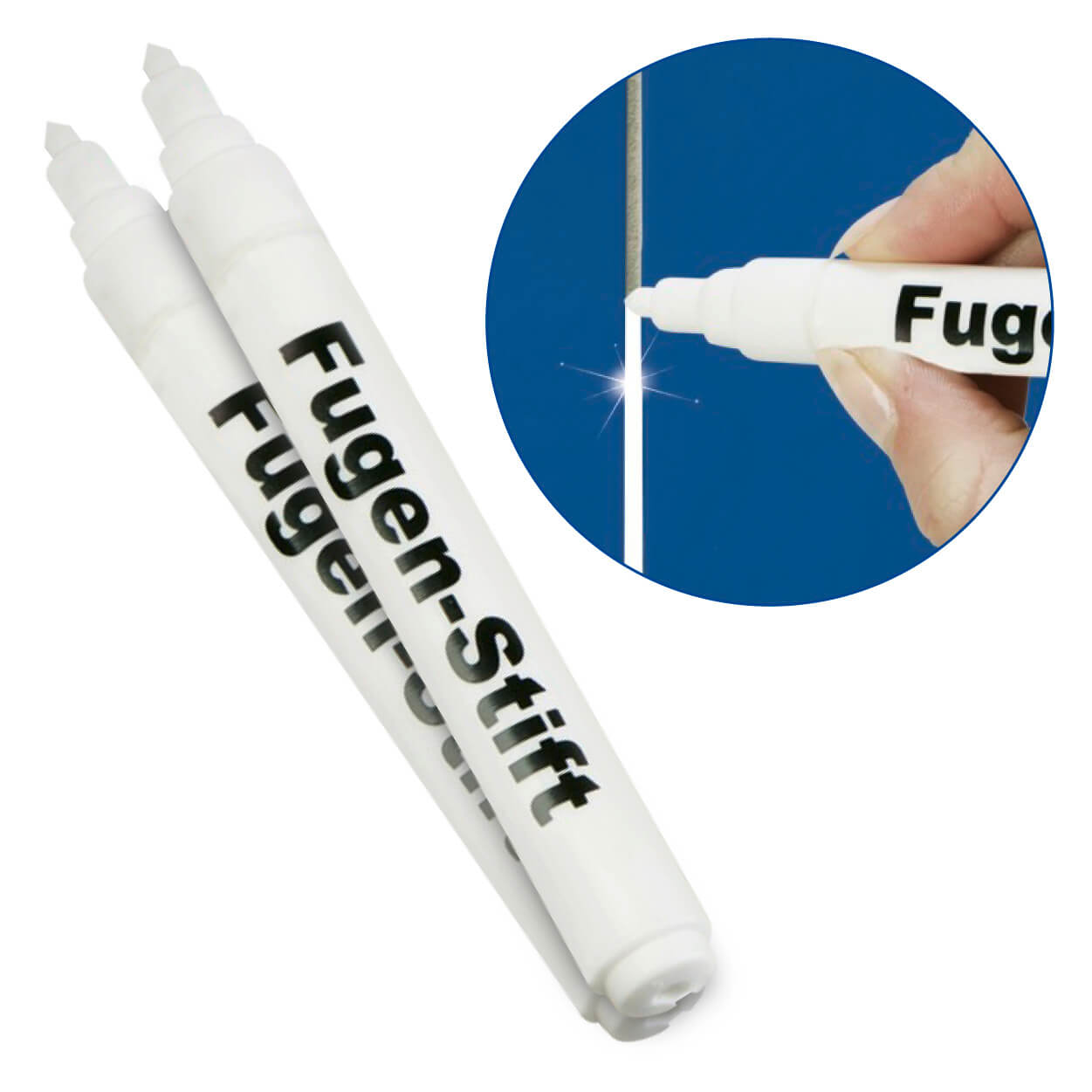 Fugenstift weiß, 2er Set, 2x 6 ml