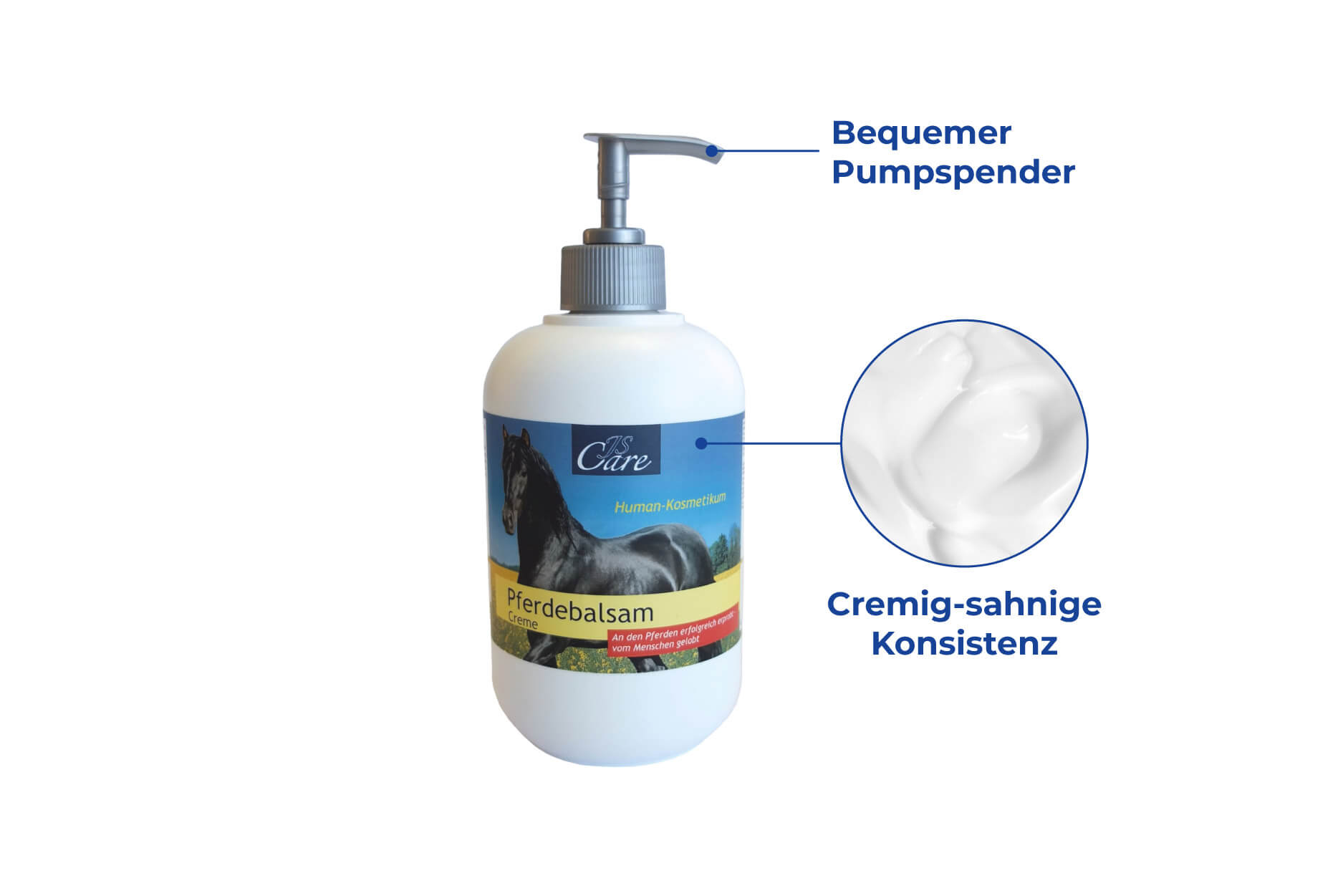 JS Care Pferdebalsam Pumpflasche, 500 ml JS Care Pferdebalsam Pumpflasche, 500 ml