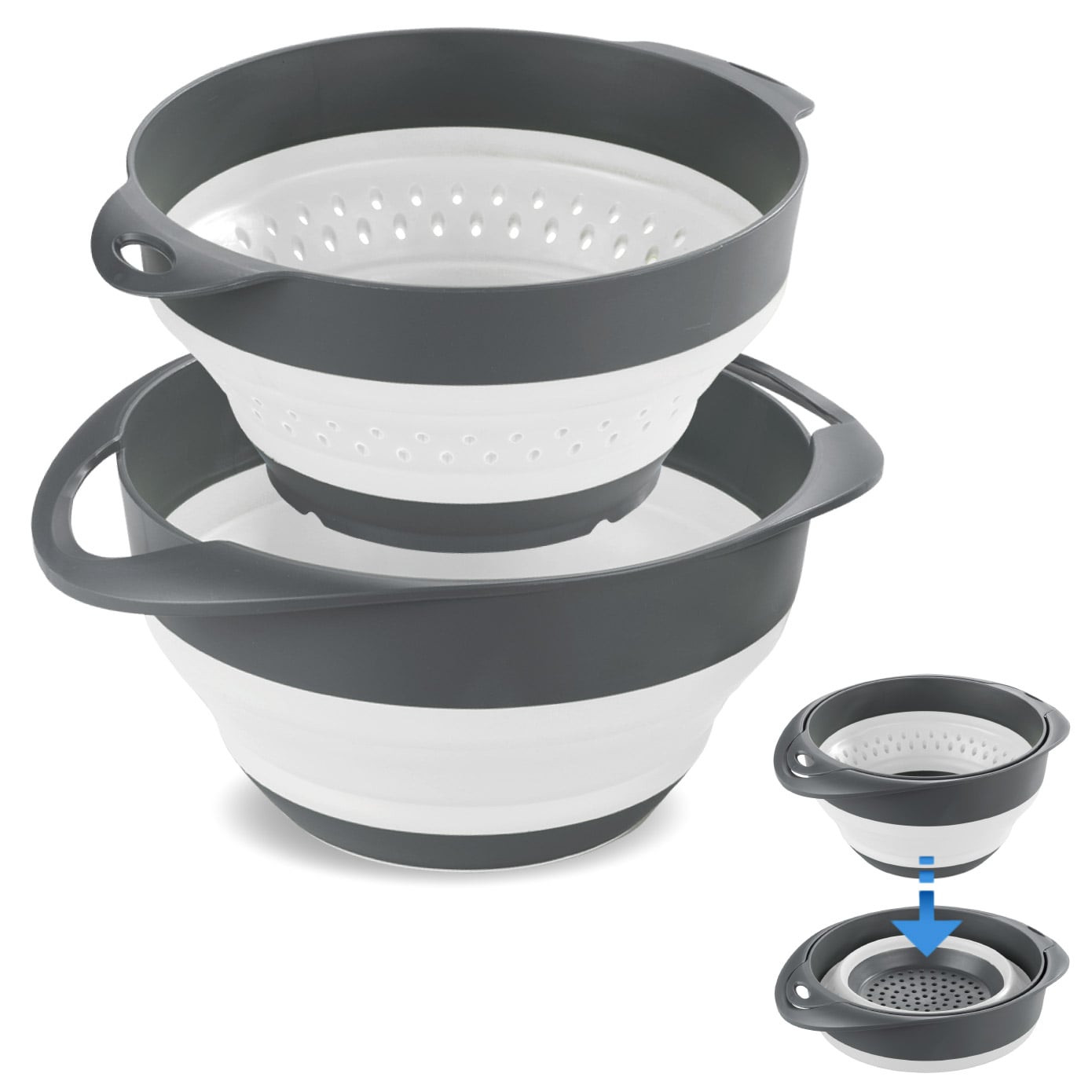2-in-1 Schüssel und Sieb-Set 2-in-1 Schüssel und Sieb-Set