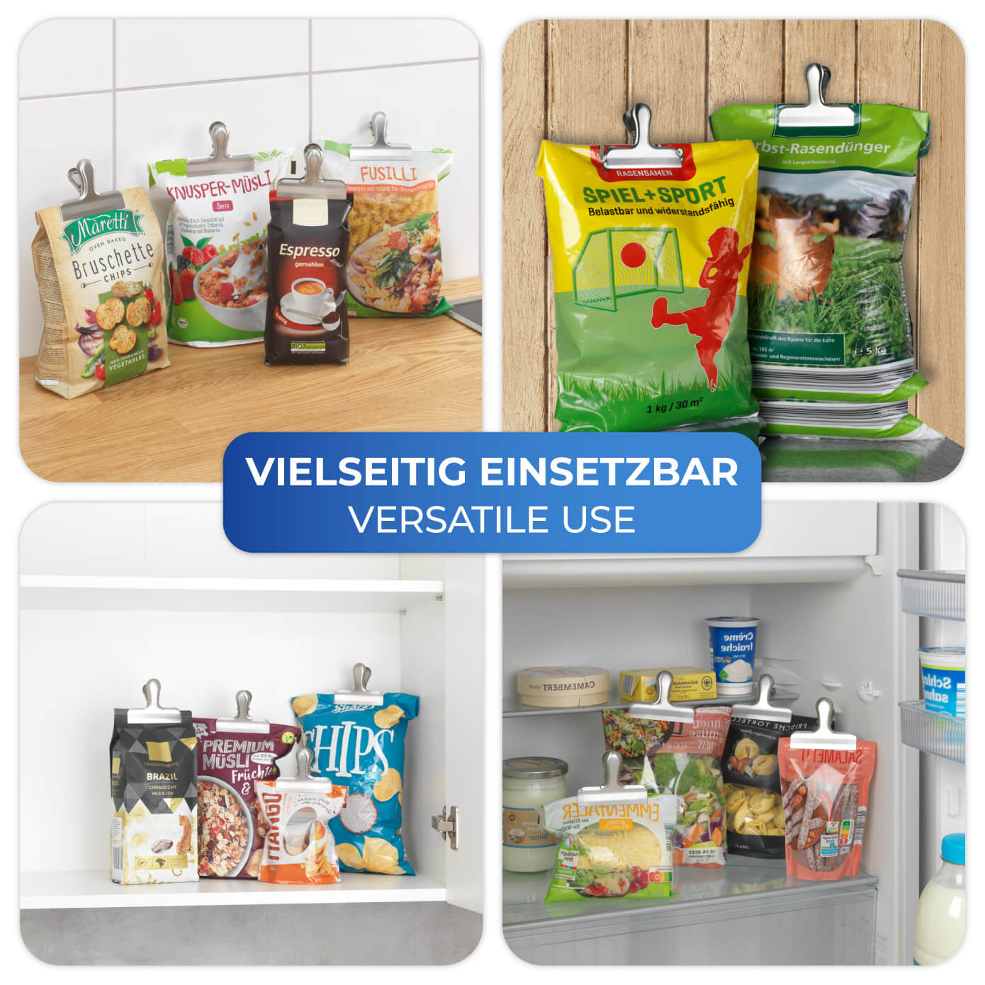 Verschlussklammern Edelstahl 10er Verschlussklammern Edelstahl 10er