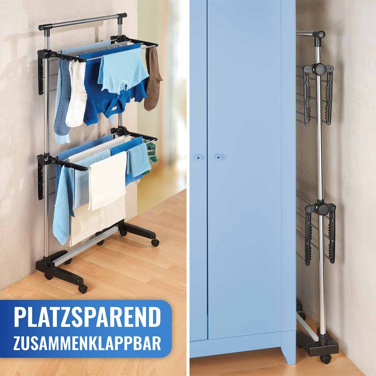 Platzspar-Wäschetrockner