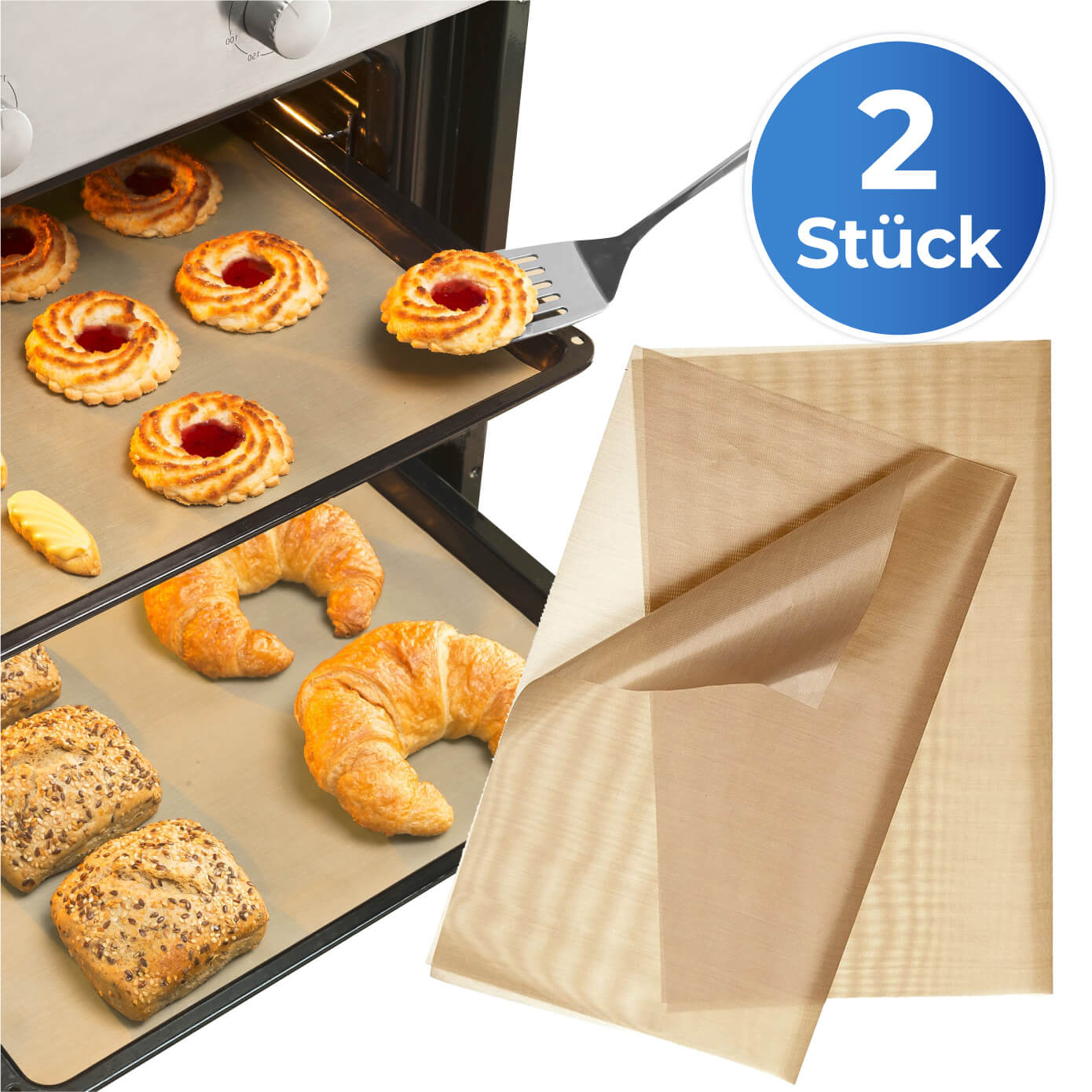 Dauer-Backfolie Braun 2er Set Dauer-Backfolie Braun 2er Set