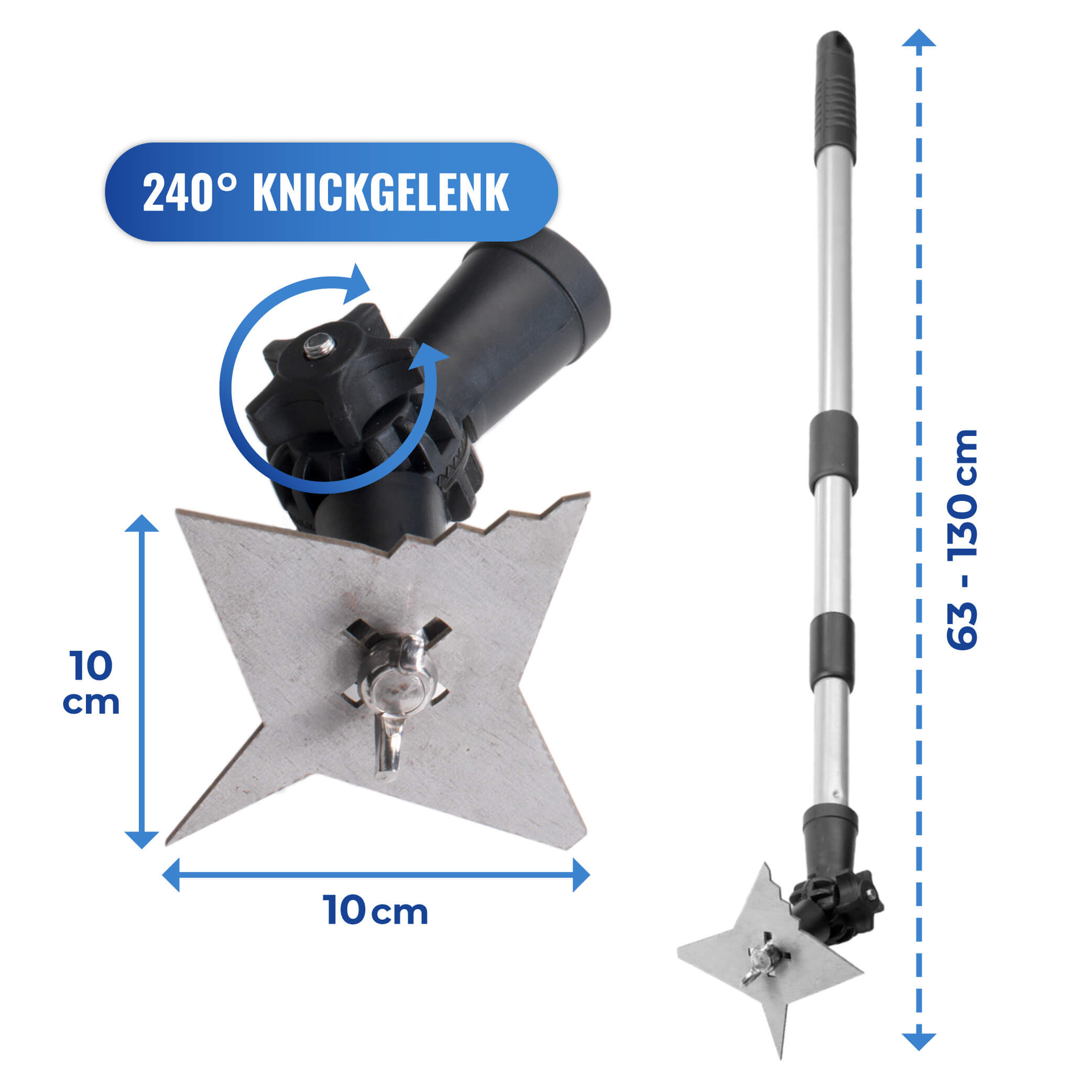 4-ZACK Fugenkratzer mit Teleskopstiel 4-ZACK Fugenkratzer mit Teleskopstiel