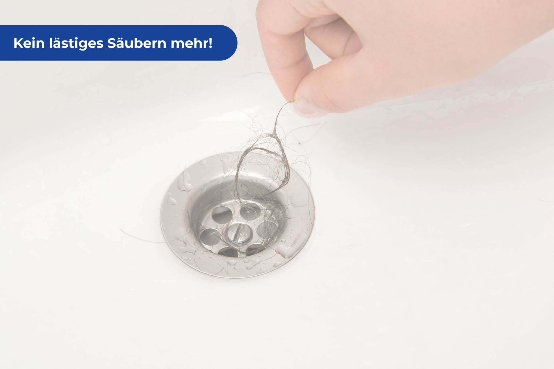 Haarfangsieb, 2er Set Edelstahl, rostfrei