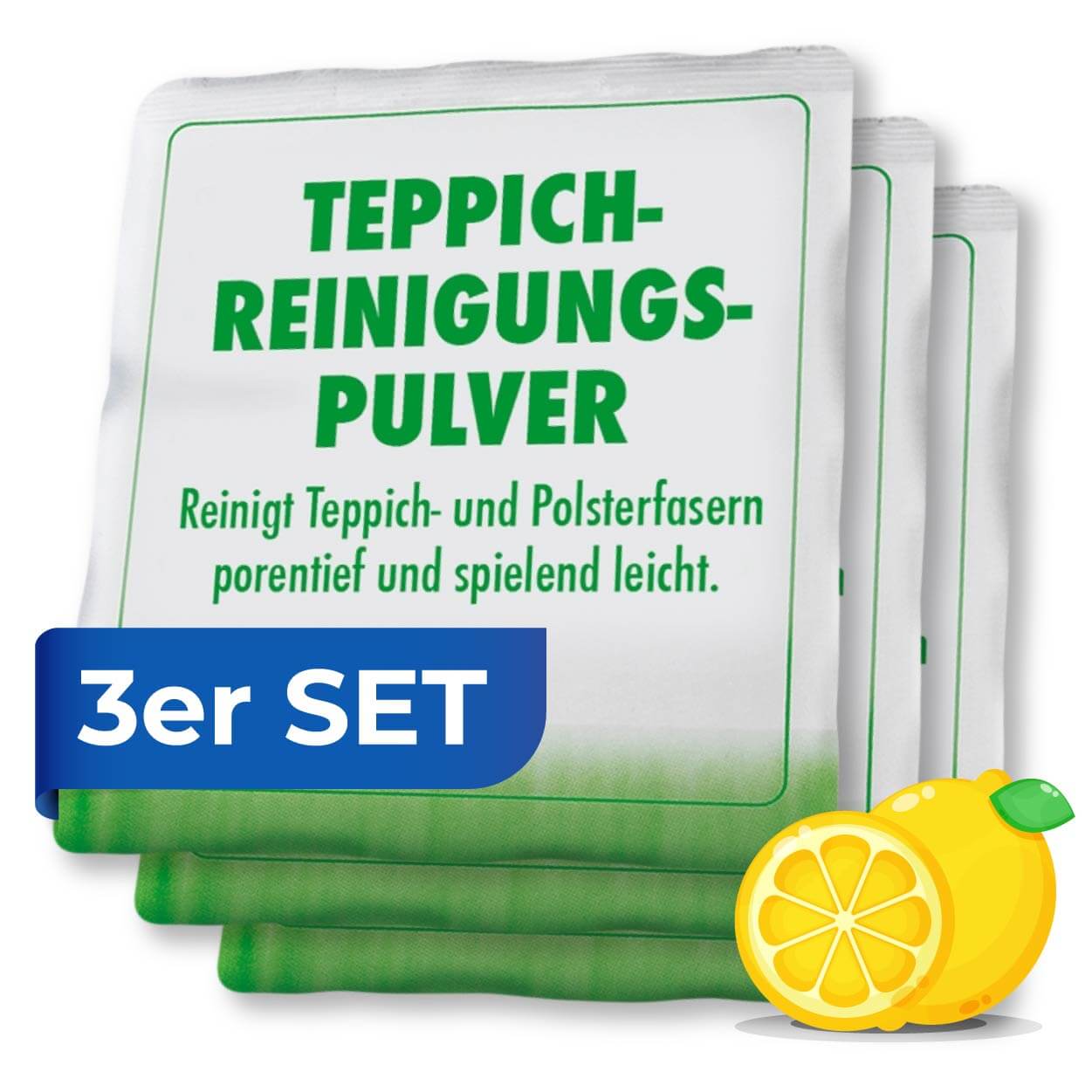 Teppich-Reinigungspulver 3er Set