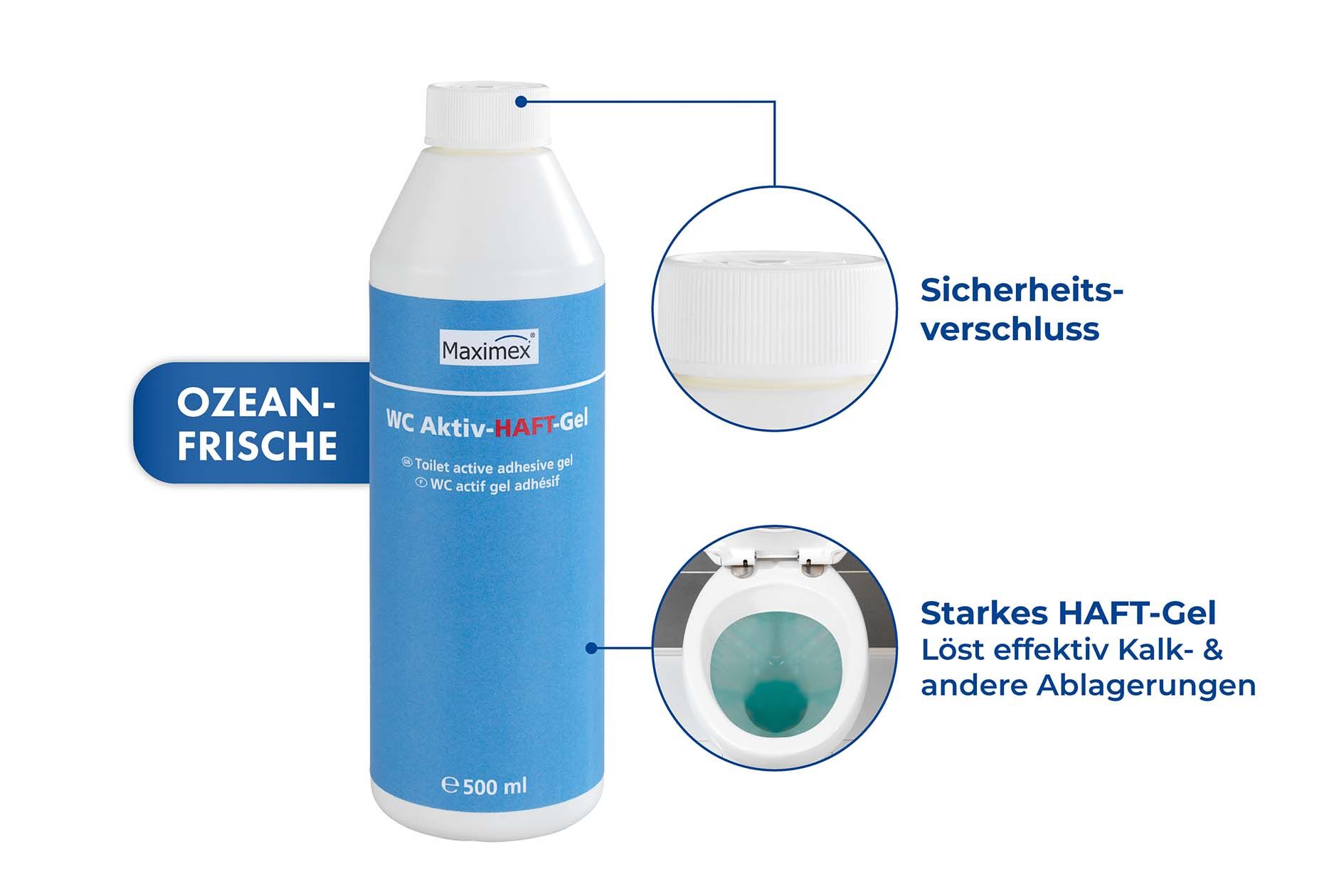 WC Aktiv-Haftgel, 500 ml