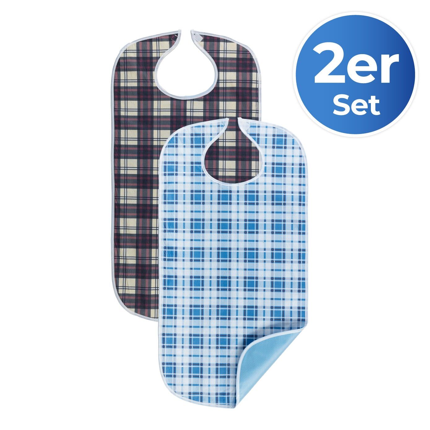 Speiseschürze kariert 2er Set