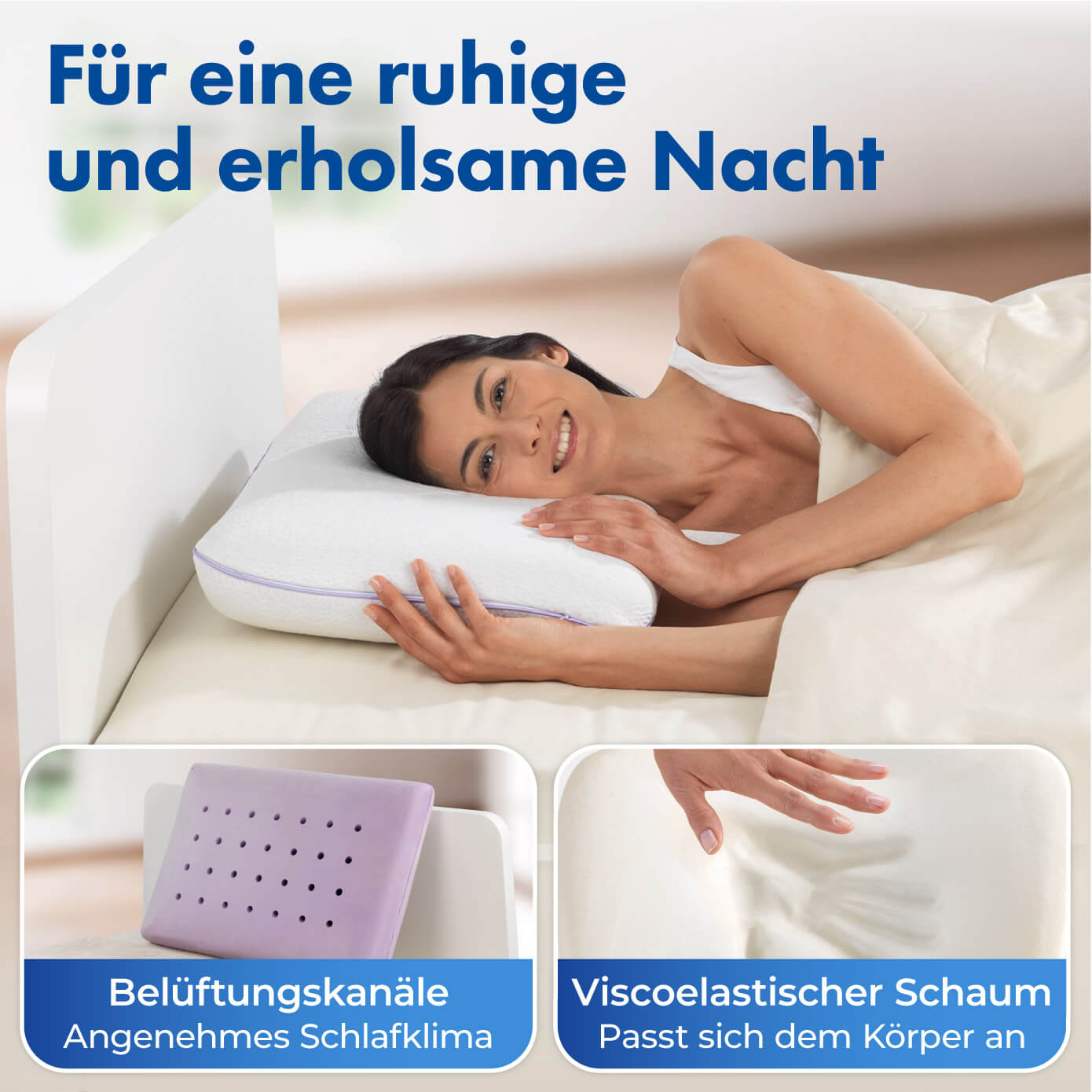 Visco-Nackenstützkissen Lavendel Visco-Nackenstützkissen Lavendel
