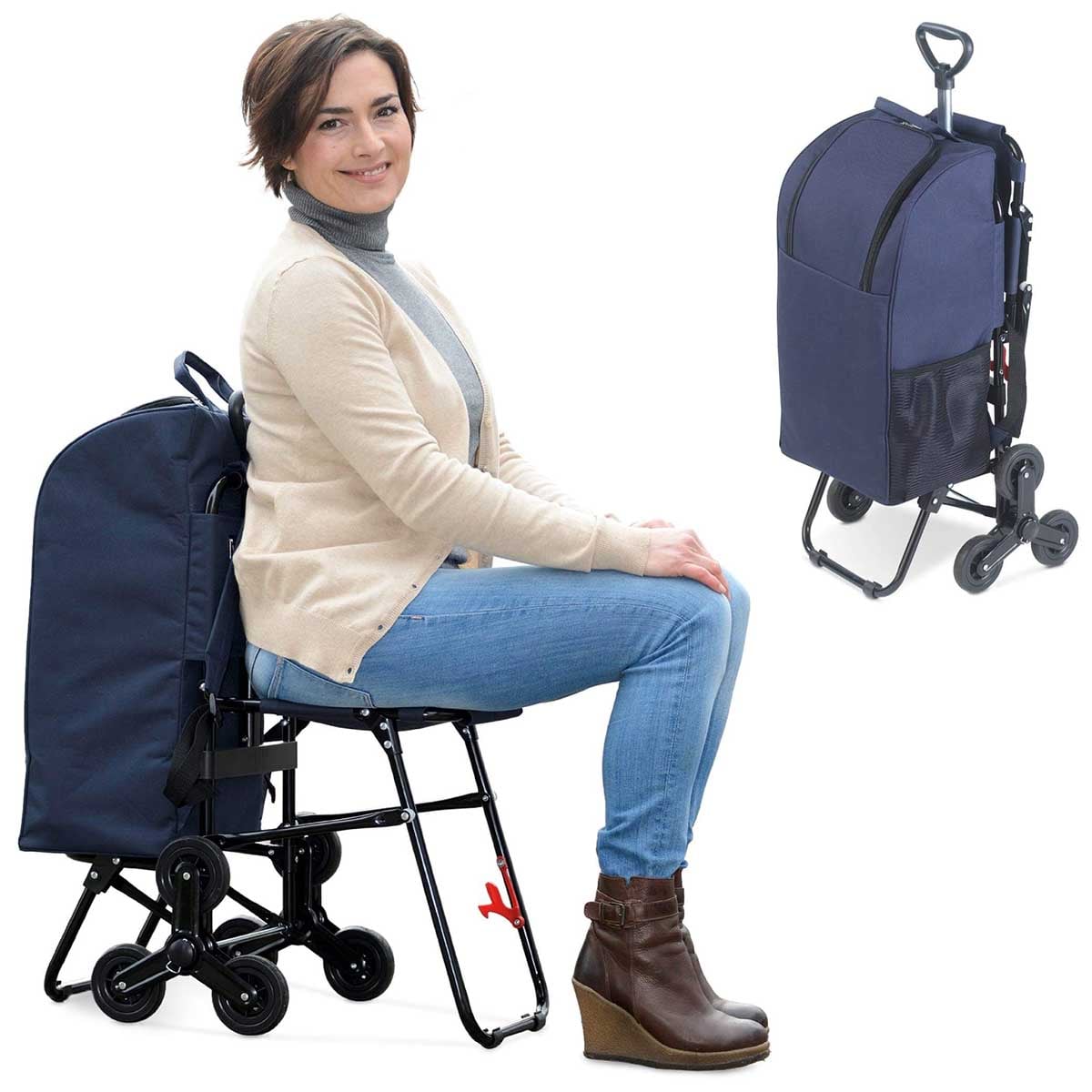 Einkaufstrolley mit Sitz Einkaufstrolley mit Sitz