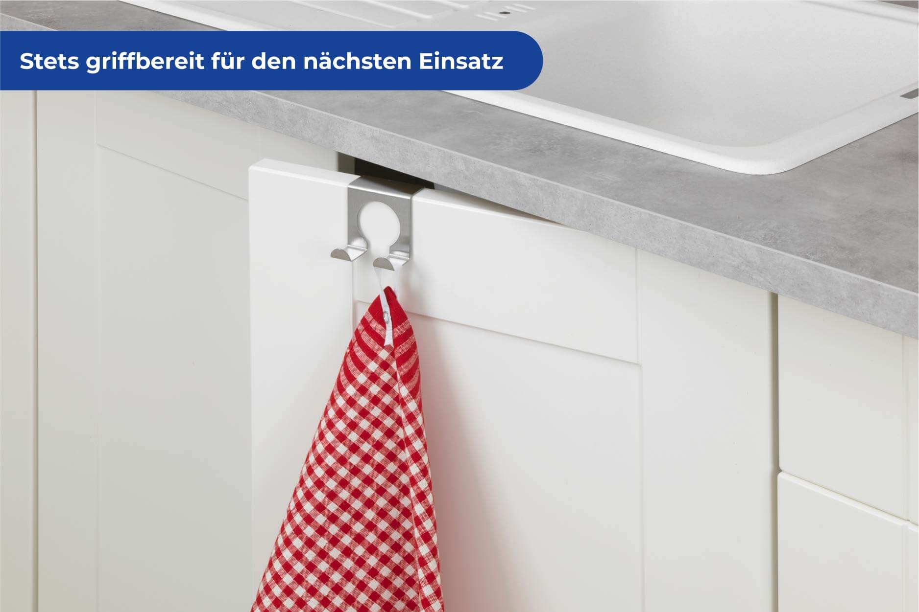 Tür-Doppelhaken, Edelstahl, 2er-Set Tür-Doppelhaken, Edelstahl, 2er-Set