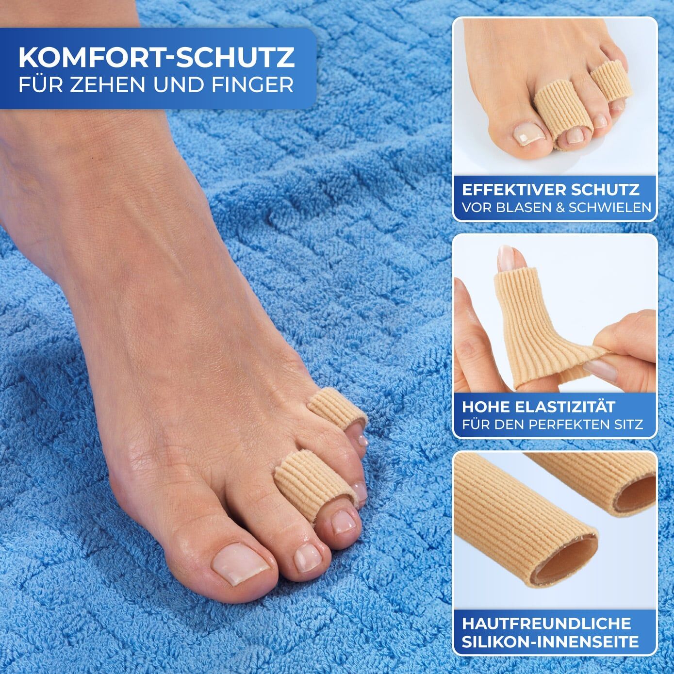 Zehenschutz Soft 4er Set