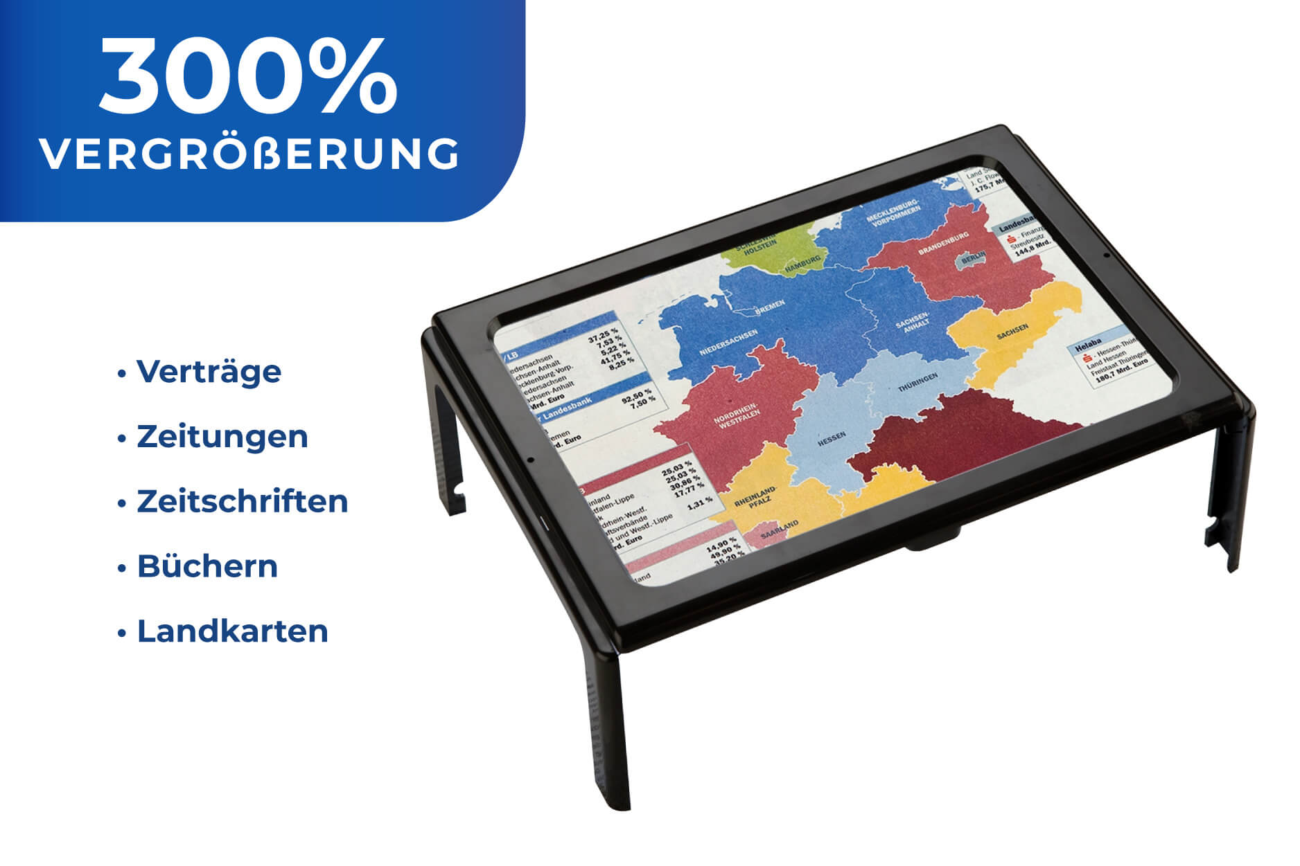 Leselupe LED, 300% Vergrößerung Leselupe LED, 300% Vergrößerung