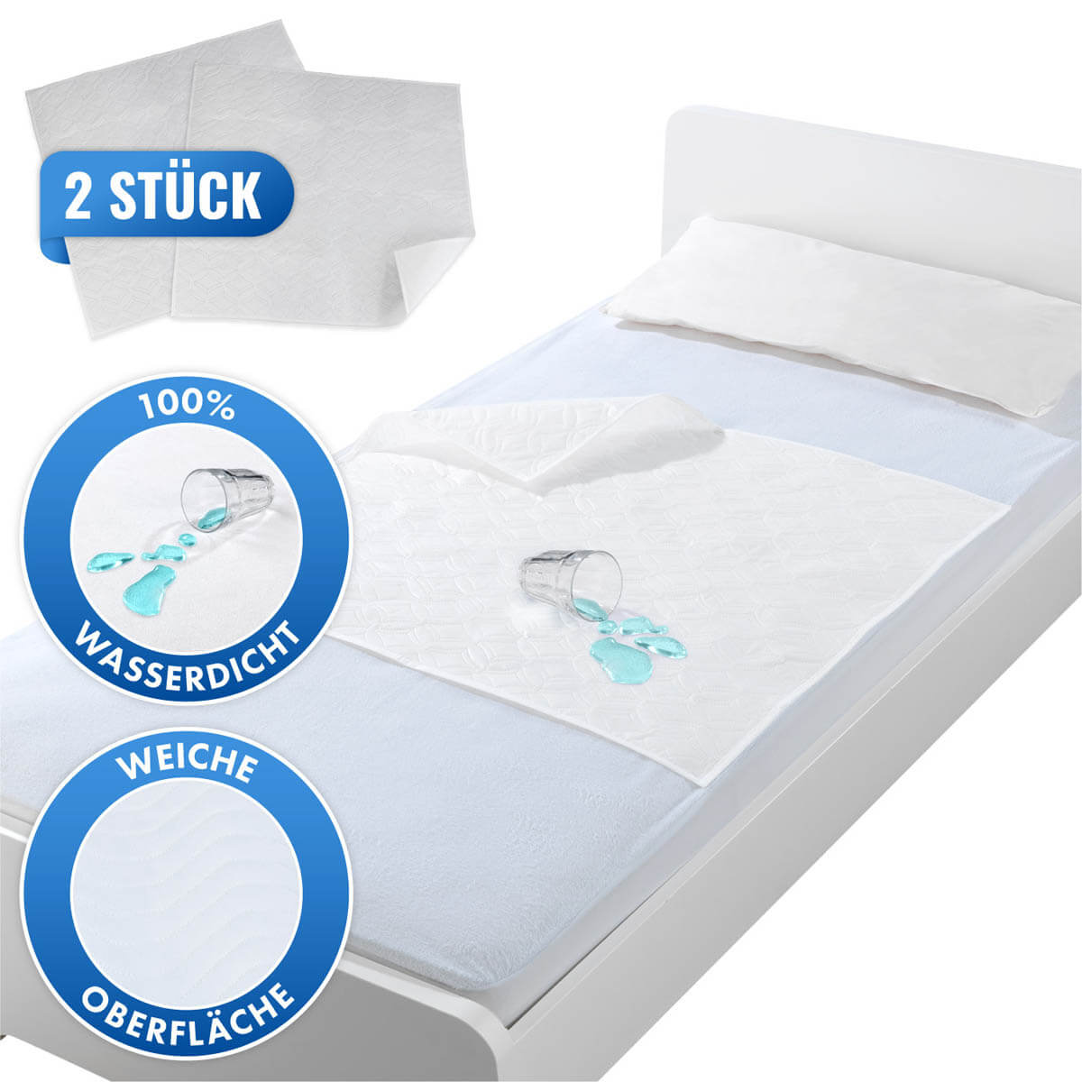 Betteinlage Aqua Stop 2er