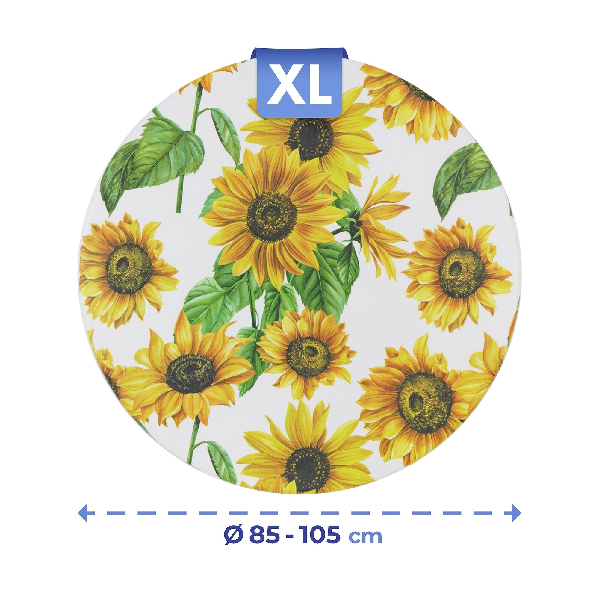 Spann-Tischdecke Sonnenblume XL