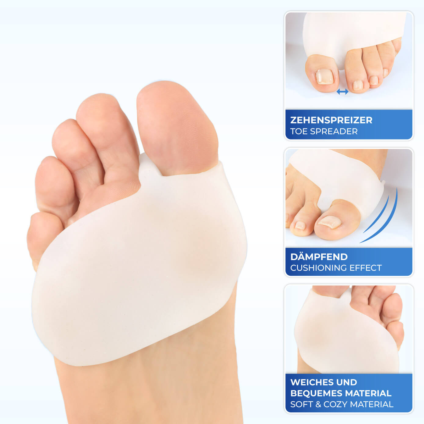 Hallux Gel-Schutz 2in1, 2 Paar