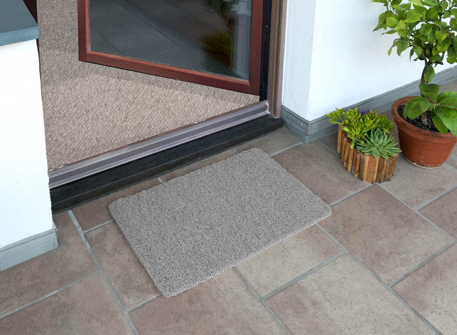 Wellness Duschmatte, grau 60x40 cm Wellness Duschmatte, grau 60x40 cm