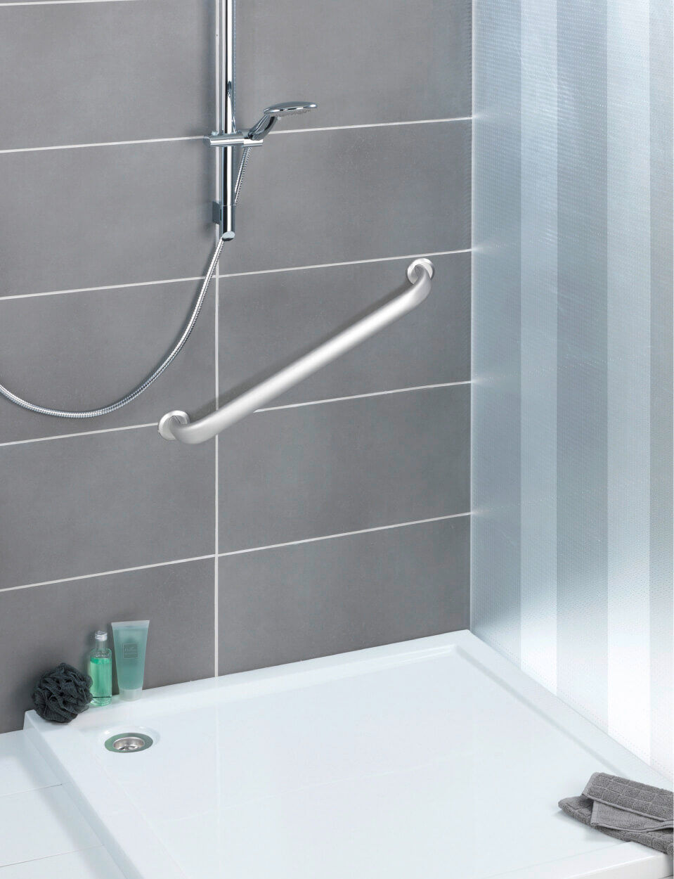 Wandhaltegriff Secura Premium 63 cm, bis 120 kg belastbar