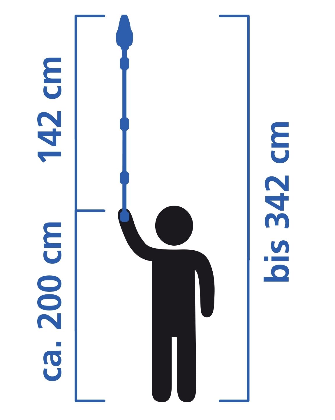 Astsäge mit Teleskopstiel 2in1
