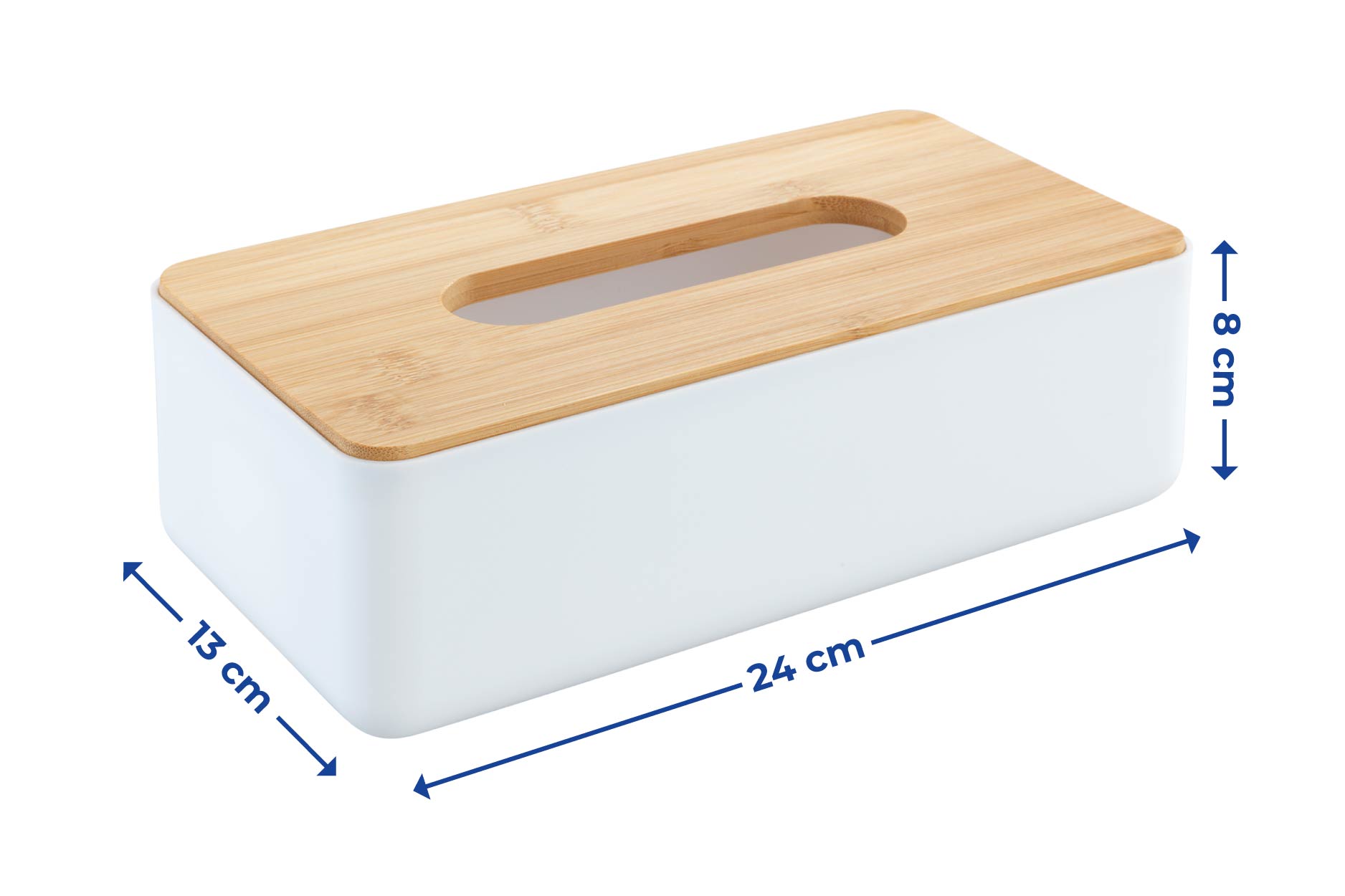 Papiertuch-Box mit Bambusdeckel