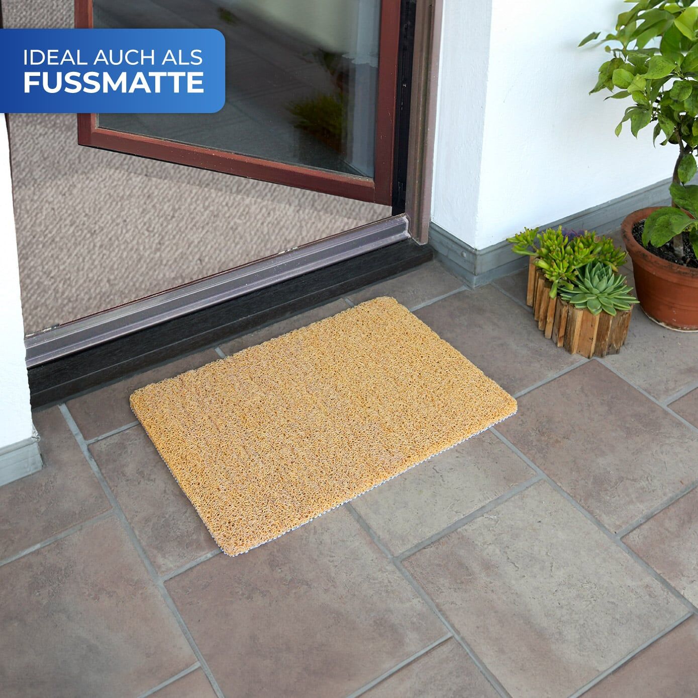 Wellness Duschmatte Outdoor, beige 60x40 cm Wellness Duschmatte Outdoor, beige 60x40 cm