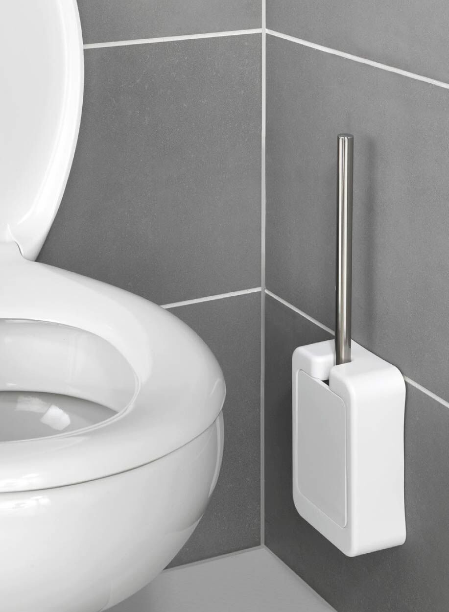 Static-Loc® WC-Garnitur Osimo, WC-Bürstenhalter mit Silikon-Bürste
