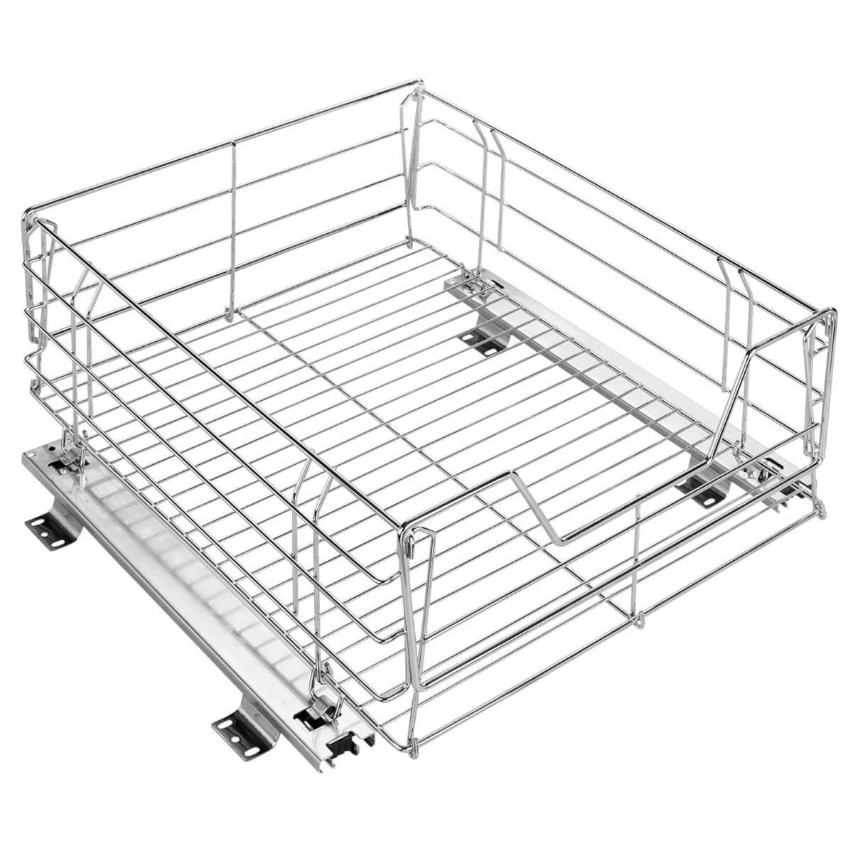 WENKO System-sliding cupboard element Maxi - pull-out shelf, Steel, 50 x 23 x 50 cm, Chrome