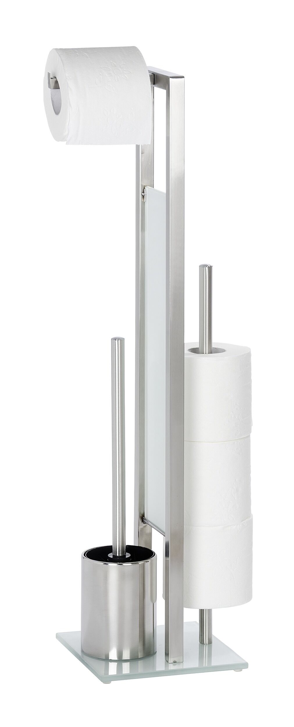 Stand WC-Garnitur Rivalta Edelstahl matt Stand WC-Garnitur Rivalta Edelstahl matt