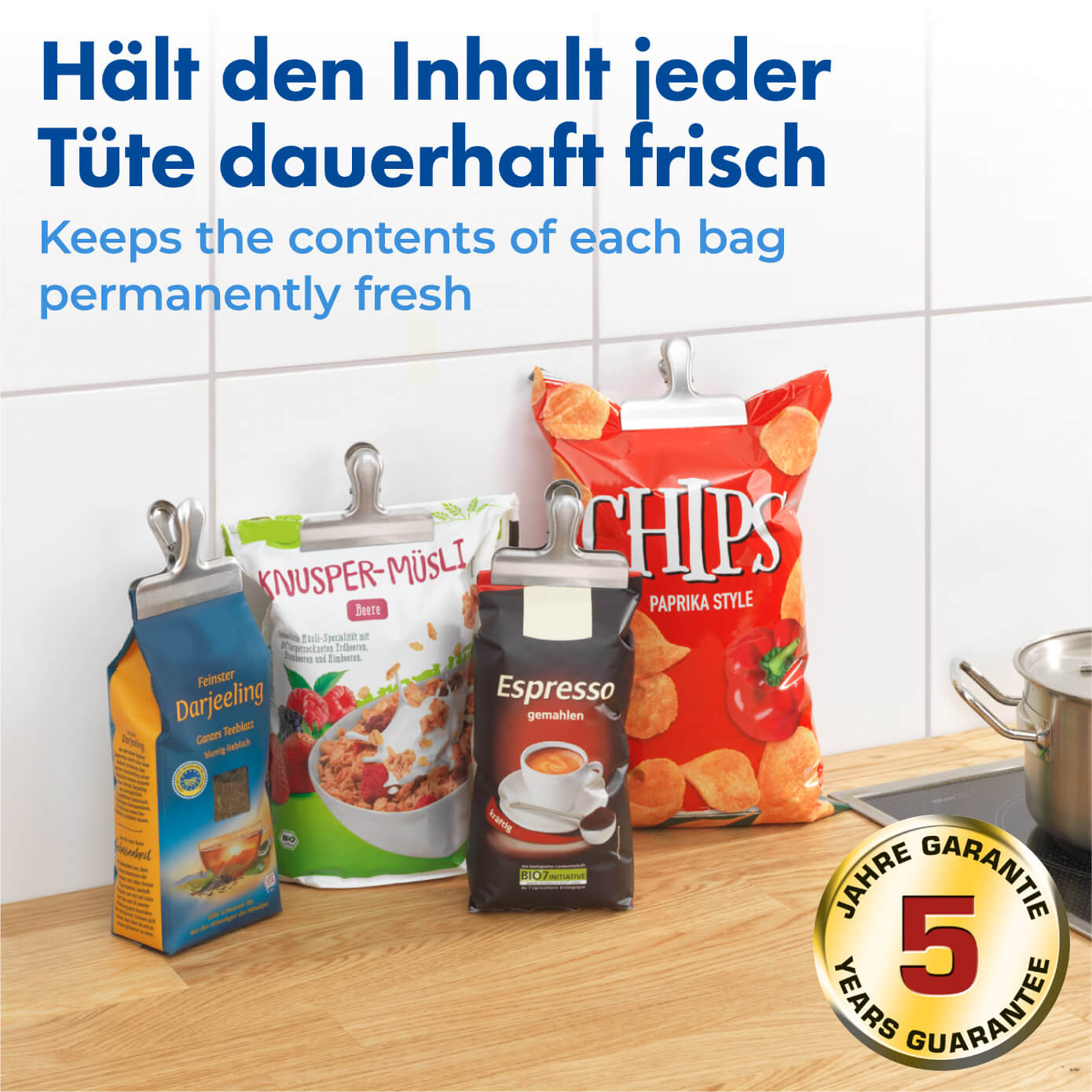 Verschlussklammern Edelstahl 10er Verschlussklammern Edelstahl 10er
