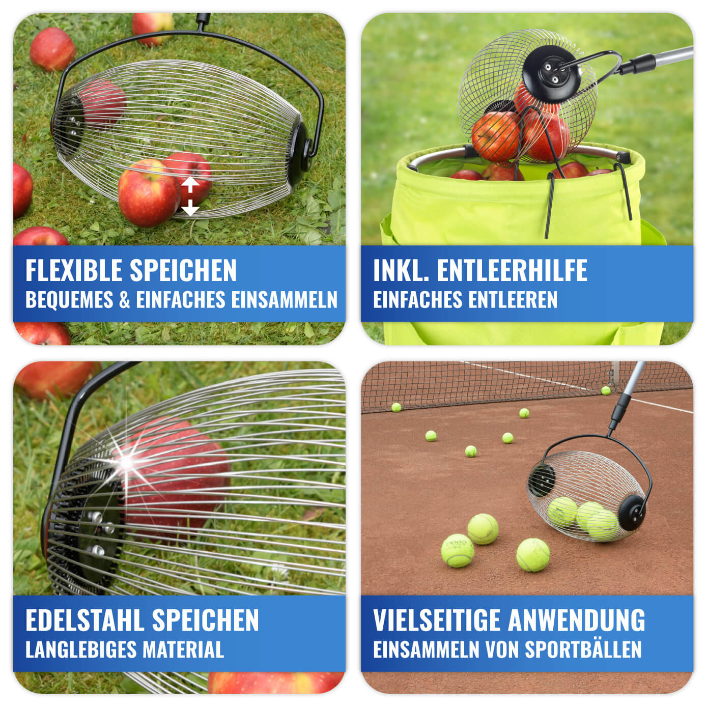 E2V Rollsammler + Teleskopstiel