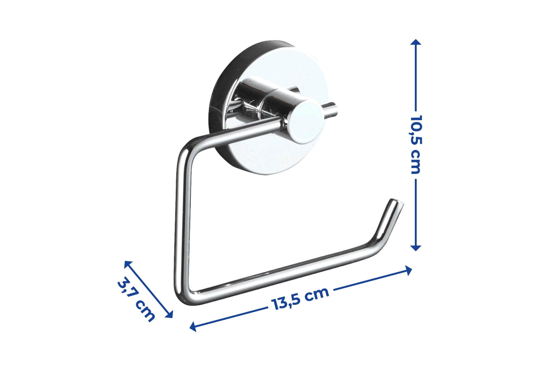 Toilettenpapierhalter Milazzo, Befestigung ohne bohren Toilettenpapierhalter Milazzo, Befestigung ohne bohren