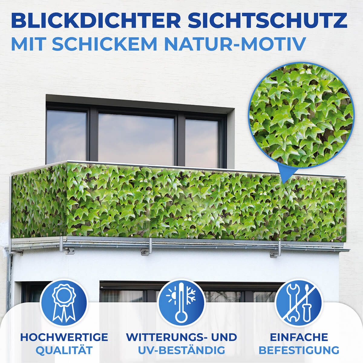 Balkon-Sichtschutz WILDER WEIN