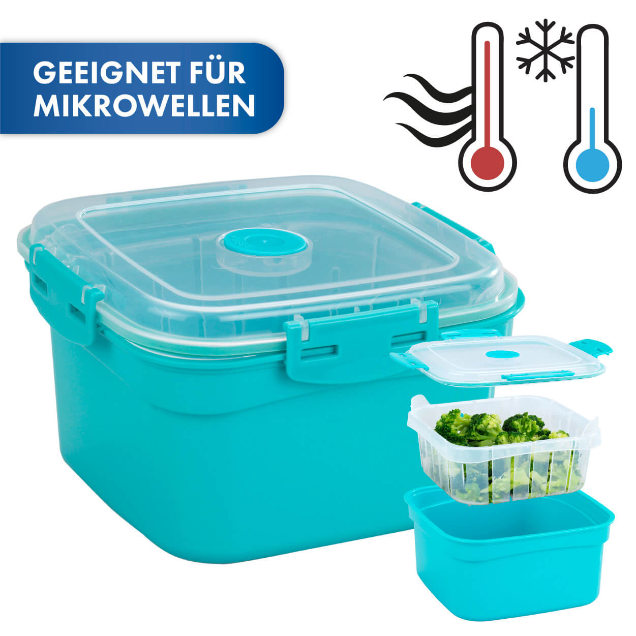 Mikrowellen-Dampfgarer, 2 l Mikrowellen-Dampfgarer, 2 l