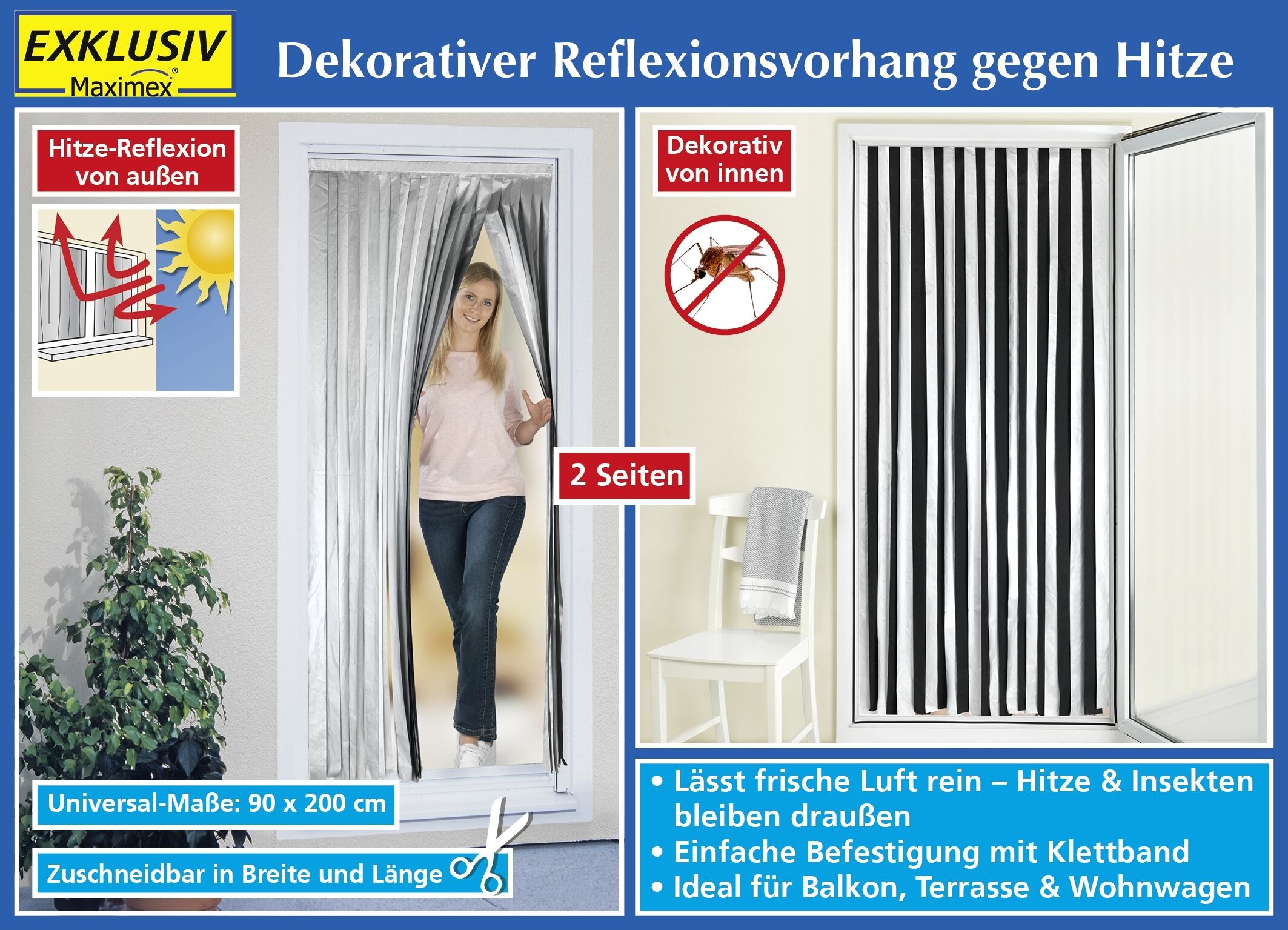 Türvorhang Thermo 2in1