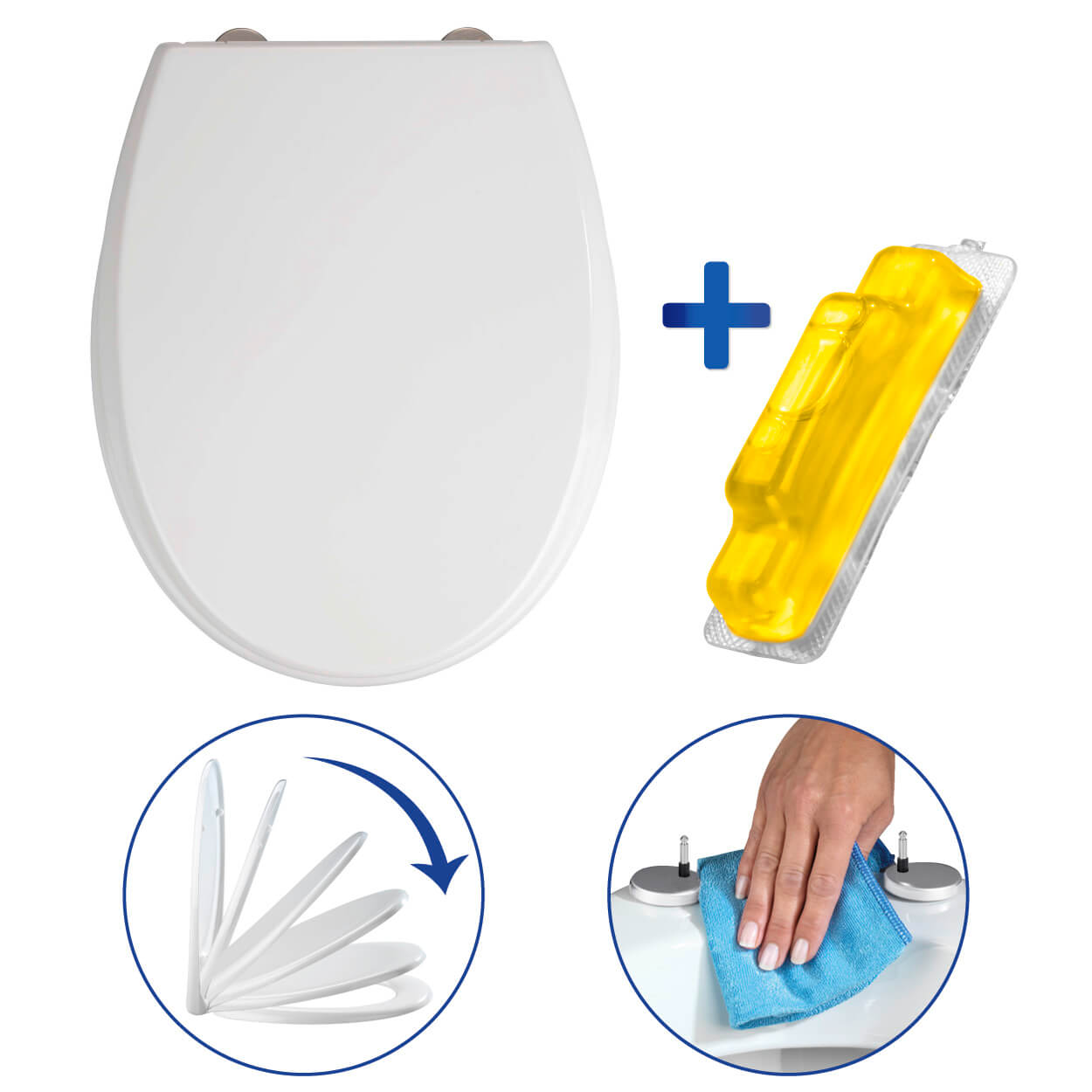 WC-Sitz Citrus-Power, inklusive 4 Duft-Kartuschen WC-Sitz Citrus-Power, inklusive 4 Duft-Kartuschen