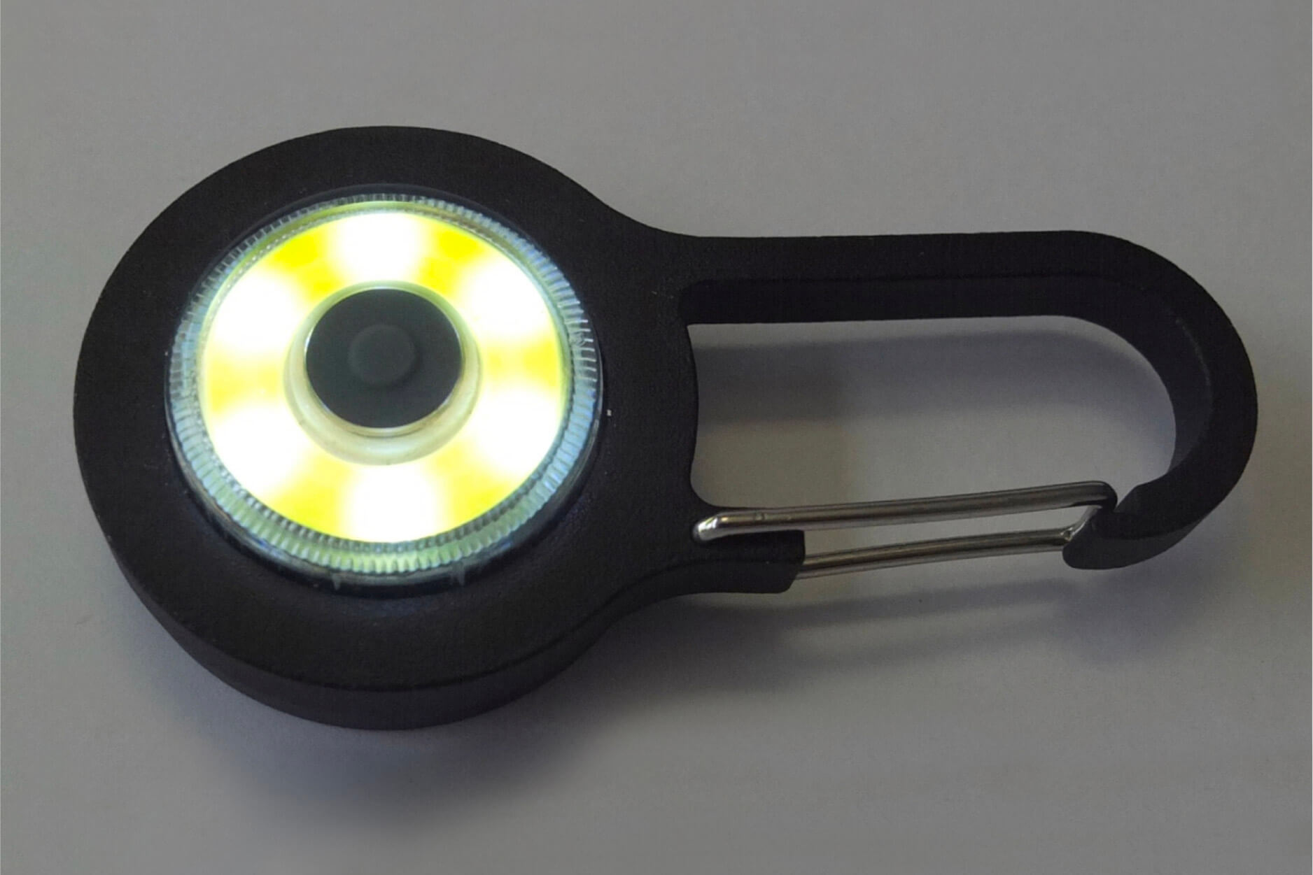 LED Schlüsselanhänger licht, schwarz, Aluminium