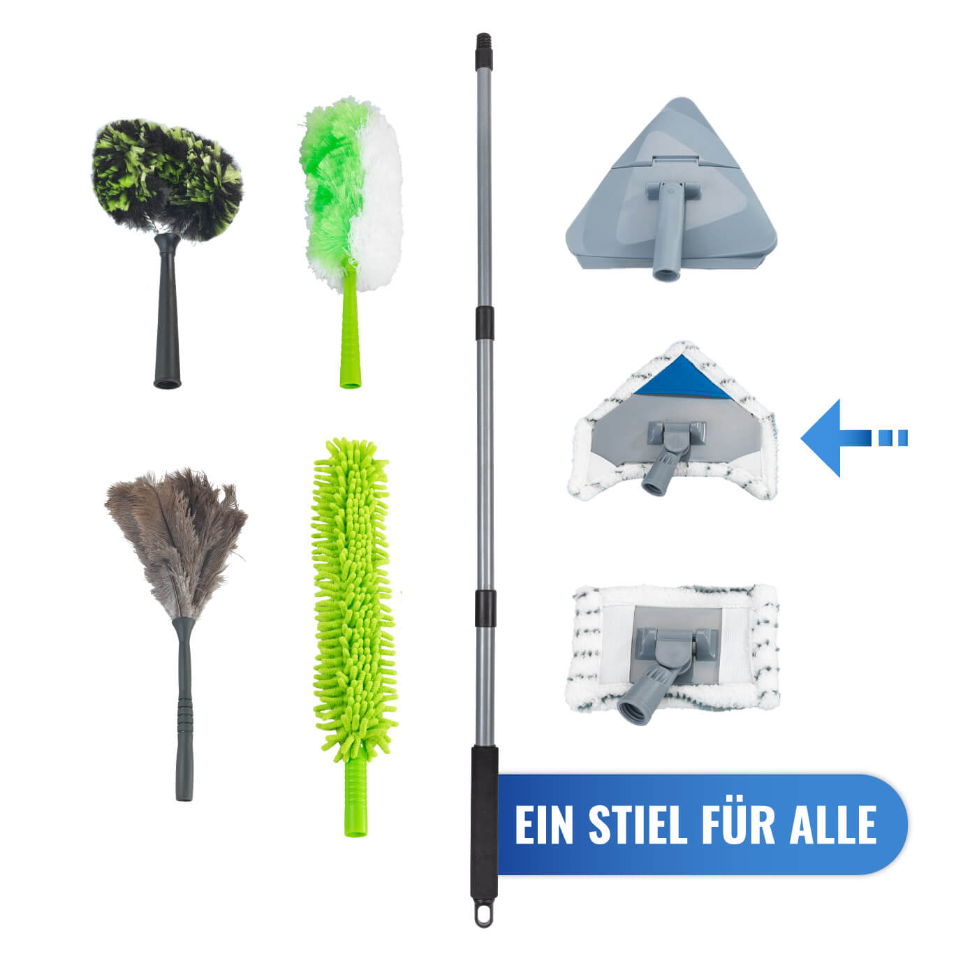 Multiflex-Wischer inkl. Teleskopstiel