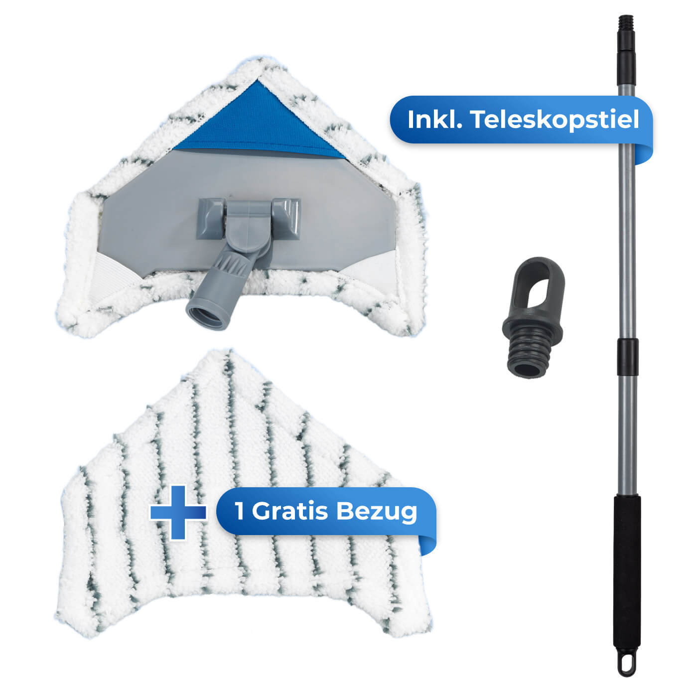 Multiflex-Wischer inkl. Teleskopstiel
