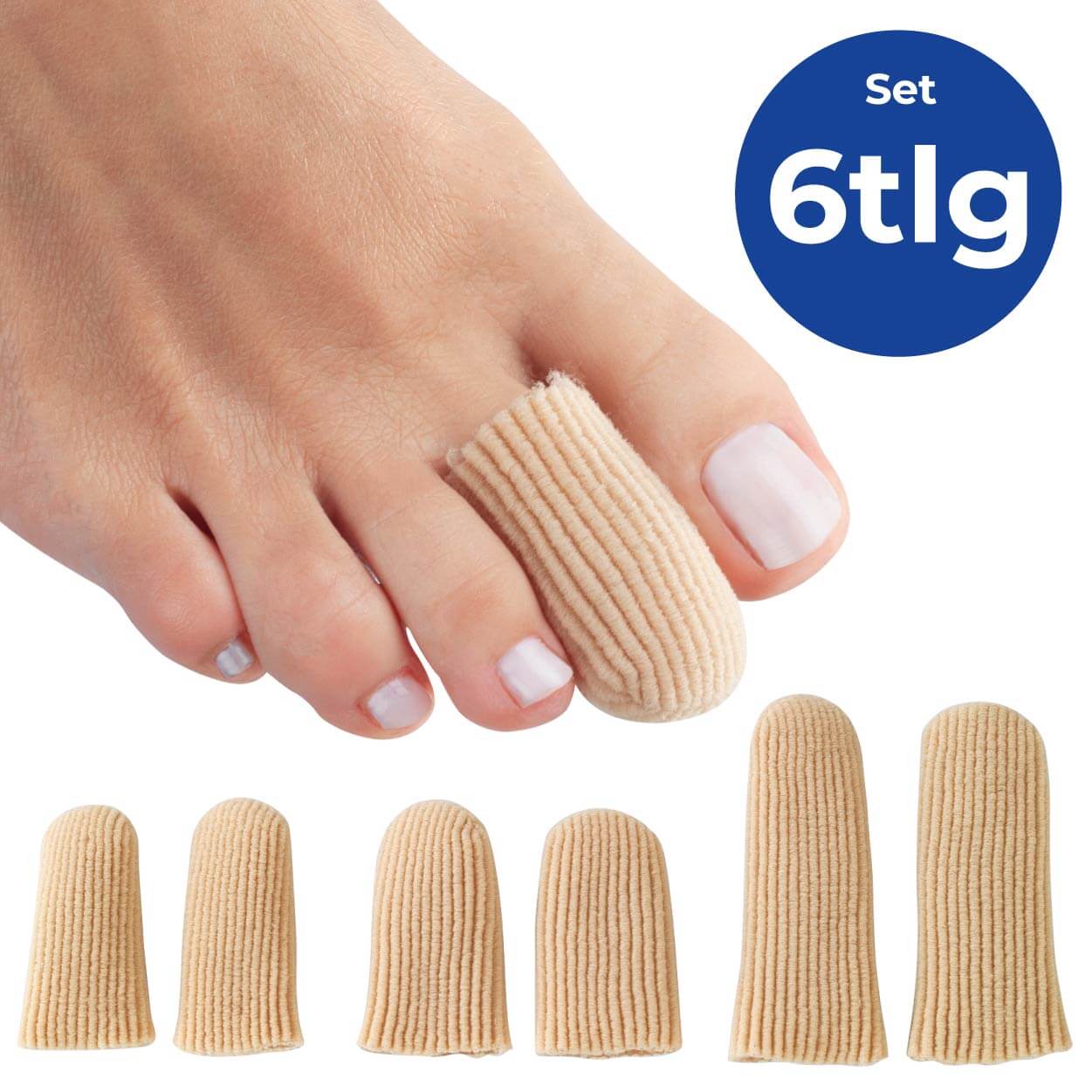 Finger-& Zehenschutz Soft 6tlg. Finger-& Zehenschutz Soft 6tlg.