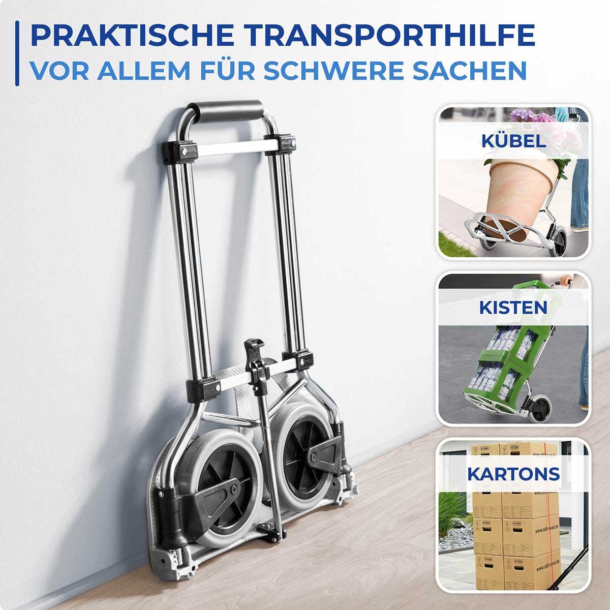 Transportkarren SLIM chrom Transportkarren SLIM chrom
