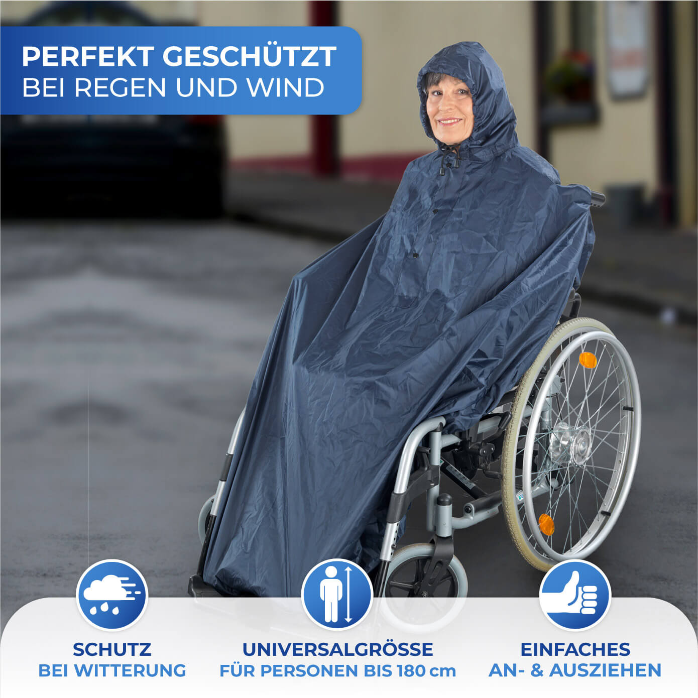 Rollstuhl-Regencape Rollstuhl-Regencape