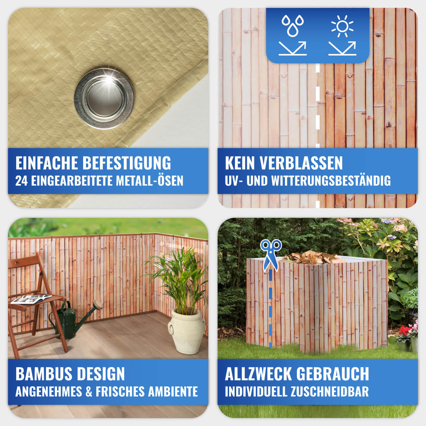 Balcony screen BAMBOO Balcony screen BAMBOO