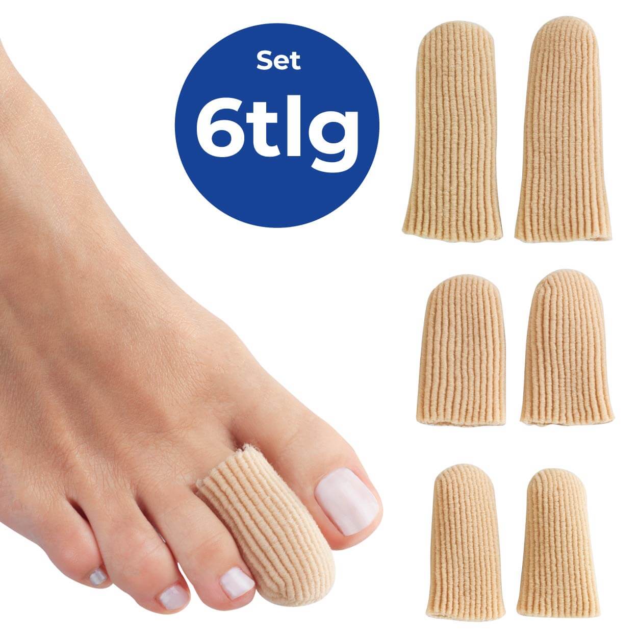 Finger-& Zehenschutz Soft 6tlg.