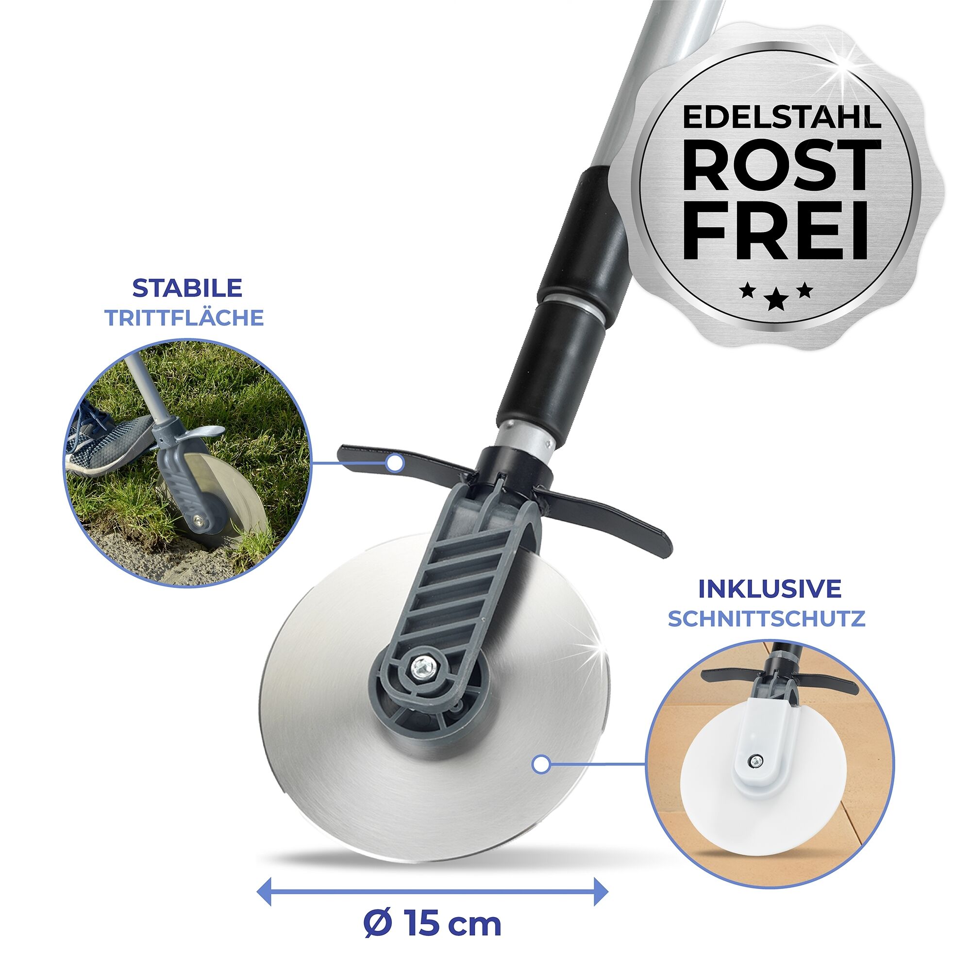 Rasenkantenroller CUT für Teleskopstiel