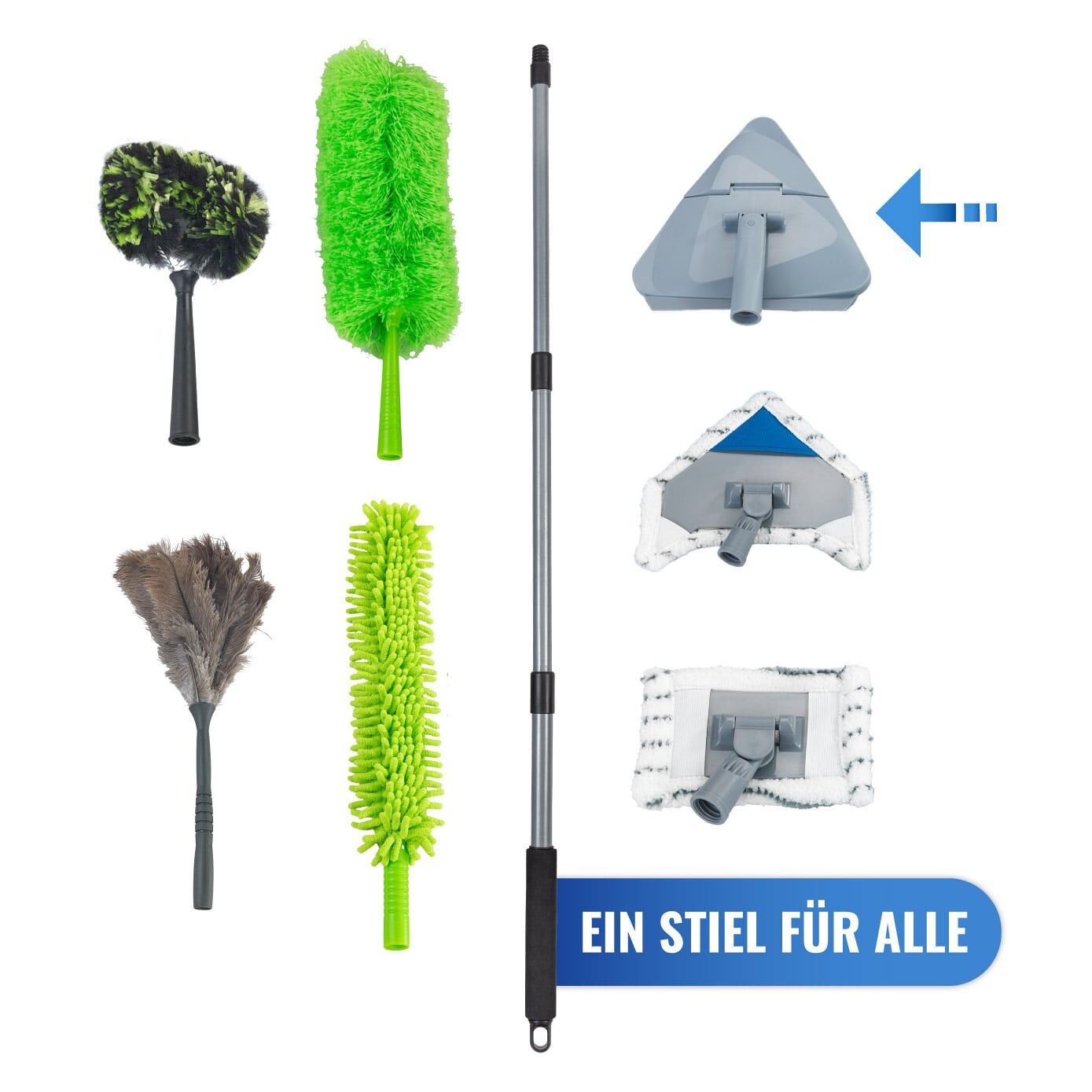 Triangel-Wischer klappbar+Teleskopstiel Triangel-Wischer klappbar+Teleskopstiel