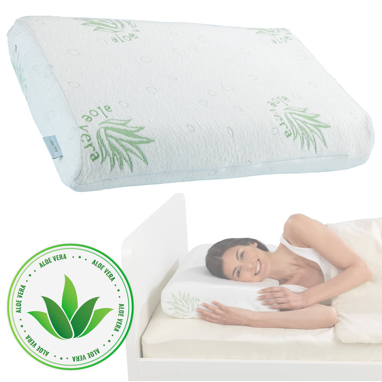 Kissen-Ersatzbezug Aloe-Vera, 40 x 6 0 x12 cm Kissen-Ersatzbezug Aloe-Vera, 40 x 6 0 x12 cm