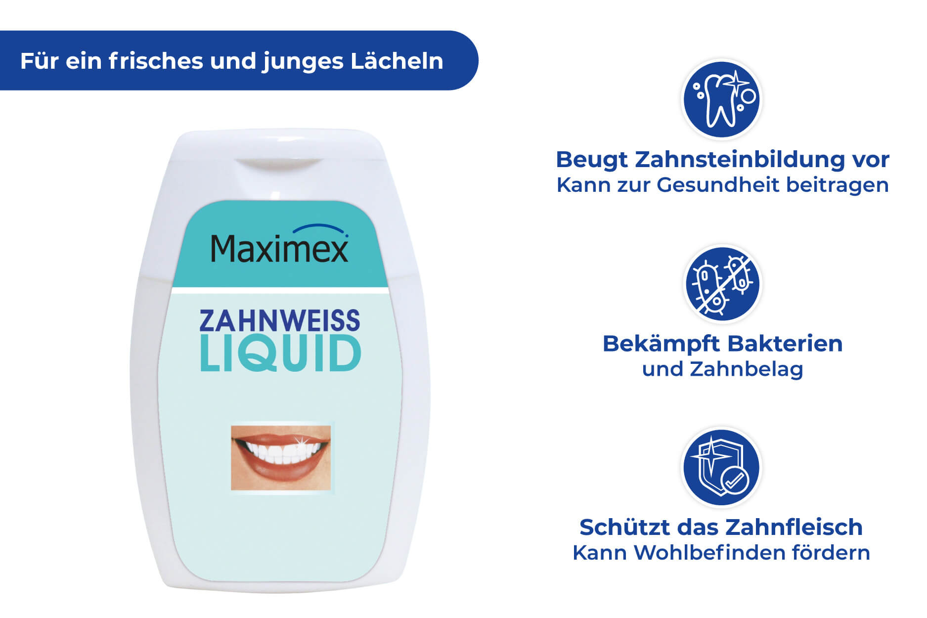 Zahnweiß-Liquid, 75 ml