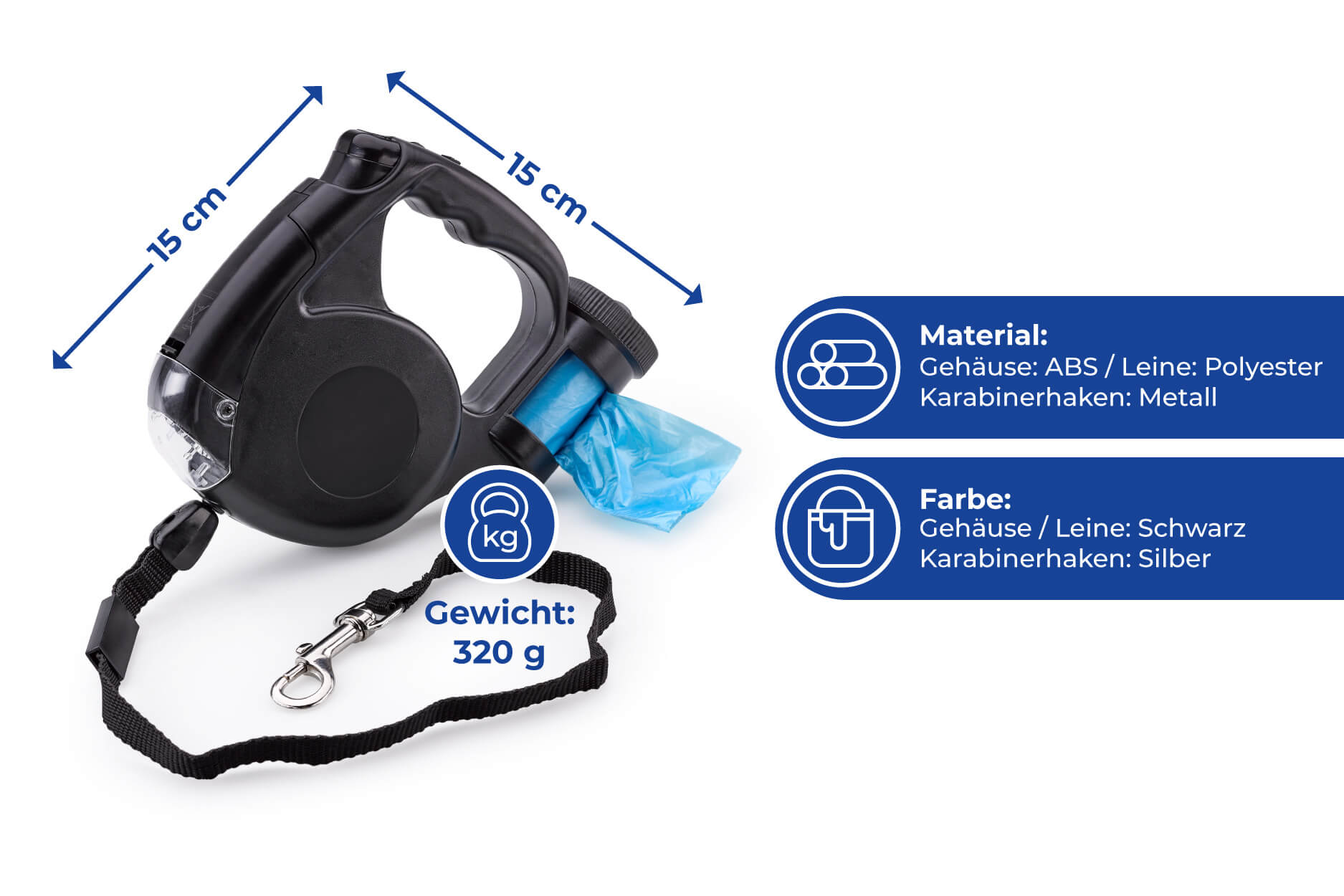 Bester-Freund Set für Ihren Hund mit gemütlicher Decke und praktischer Hundeleine mit LED-Licht Bester-Freund Set für Ihren Hund mit gemütlicher Decke und praktischer Hundeleine mit LED-Licht